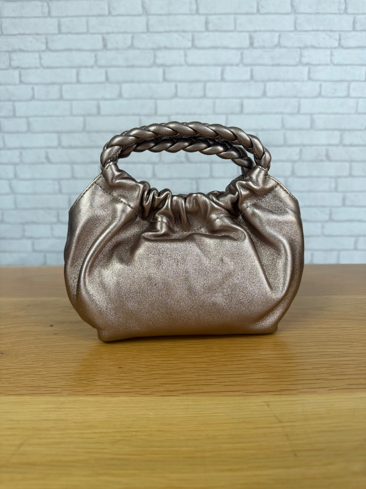 ZAmeli Leather Bag - Light Metal Mumm