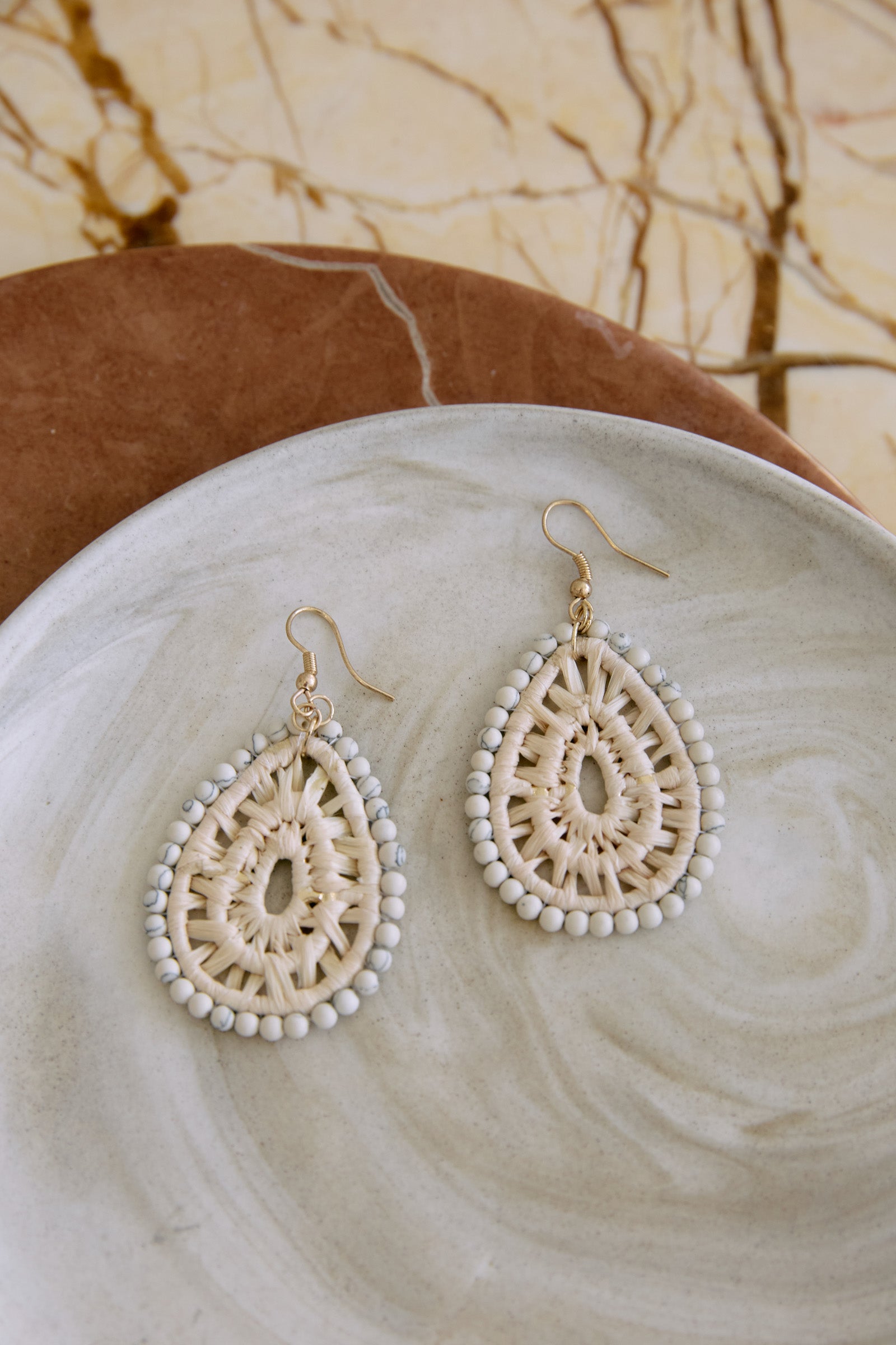 Matera Nature Earrings - Raw Drop