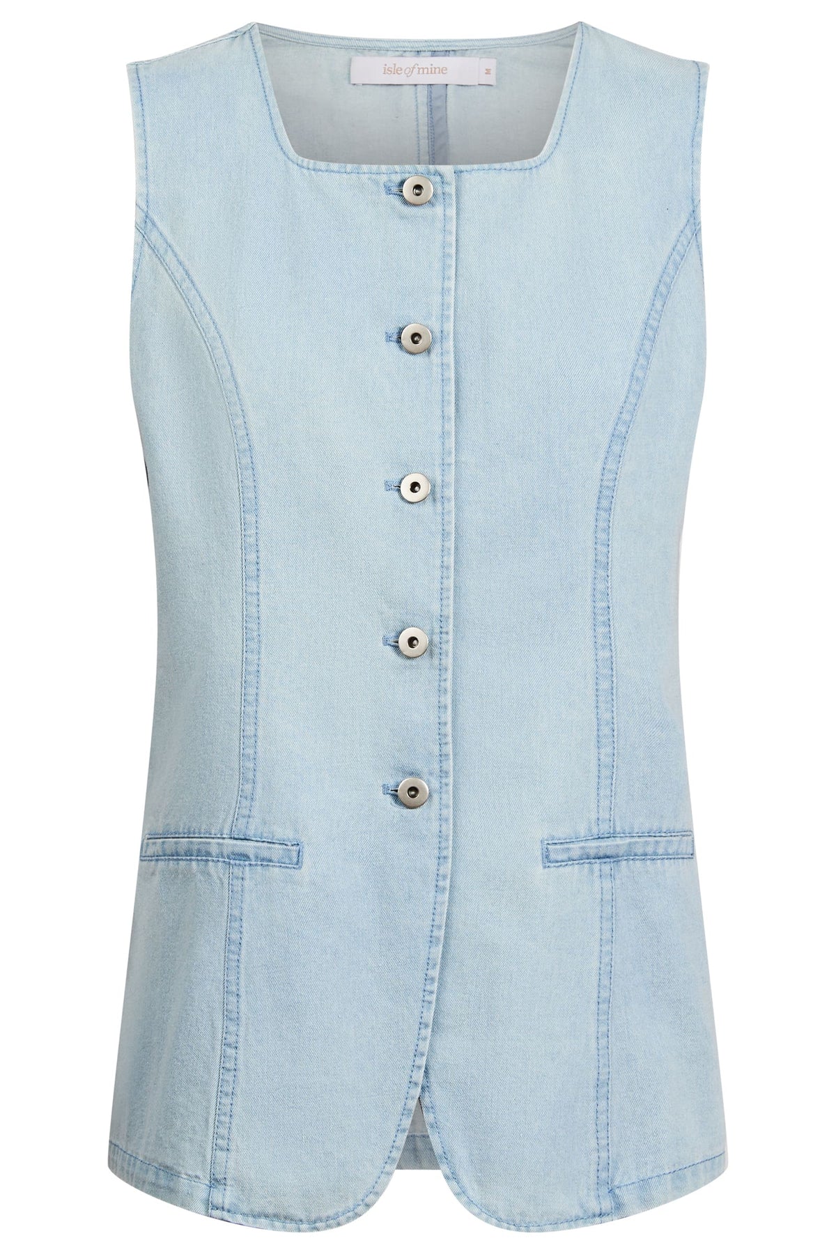 Isle of Mine CLEARANCE Sofie Denim Vest - Sky