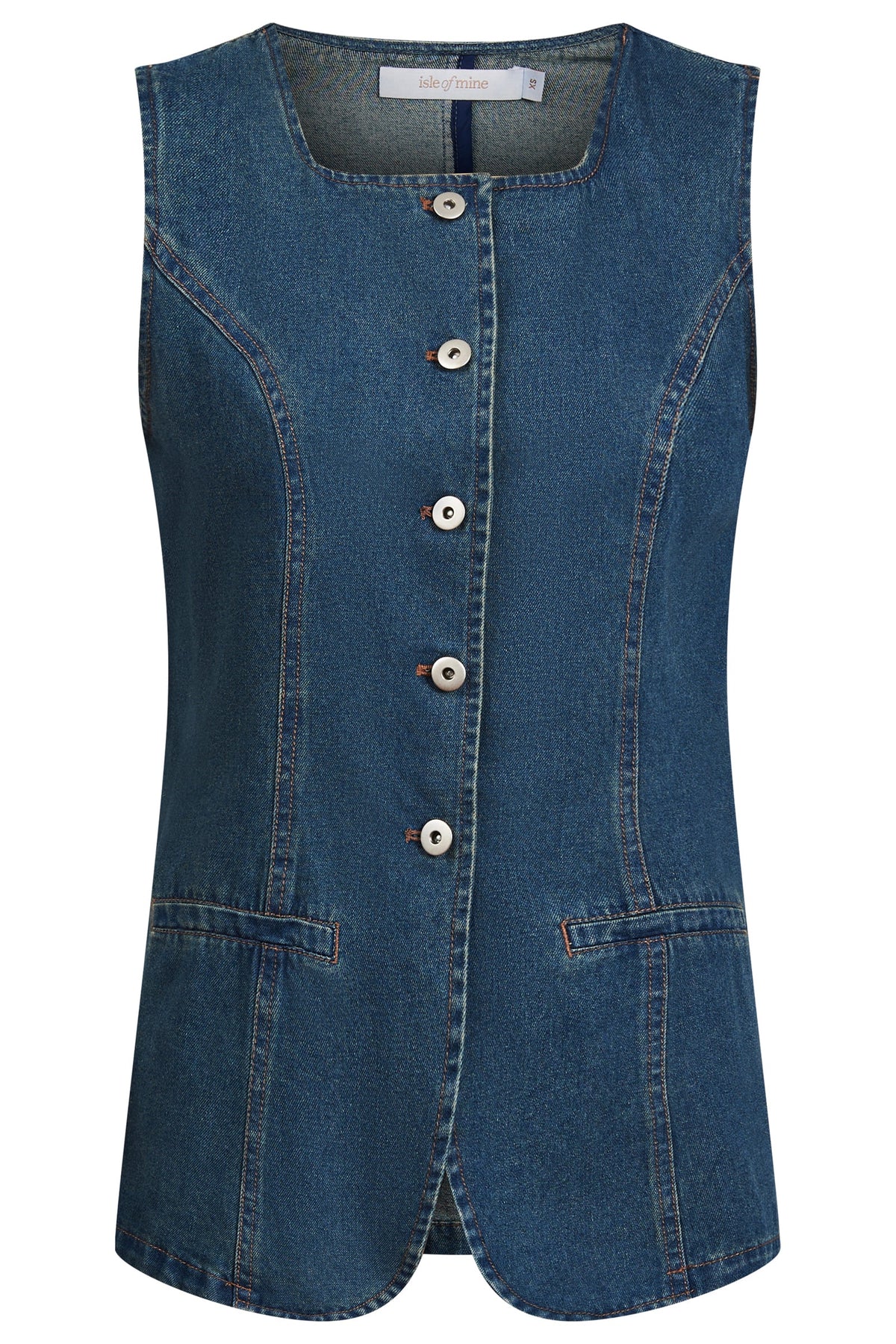 Isle of Mine CLEARANCE Sofie Denim Vest - Drift