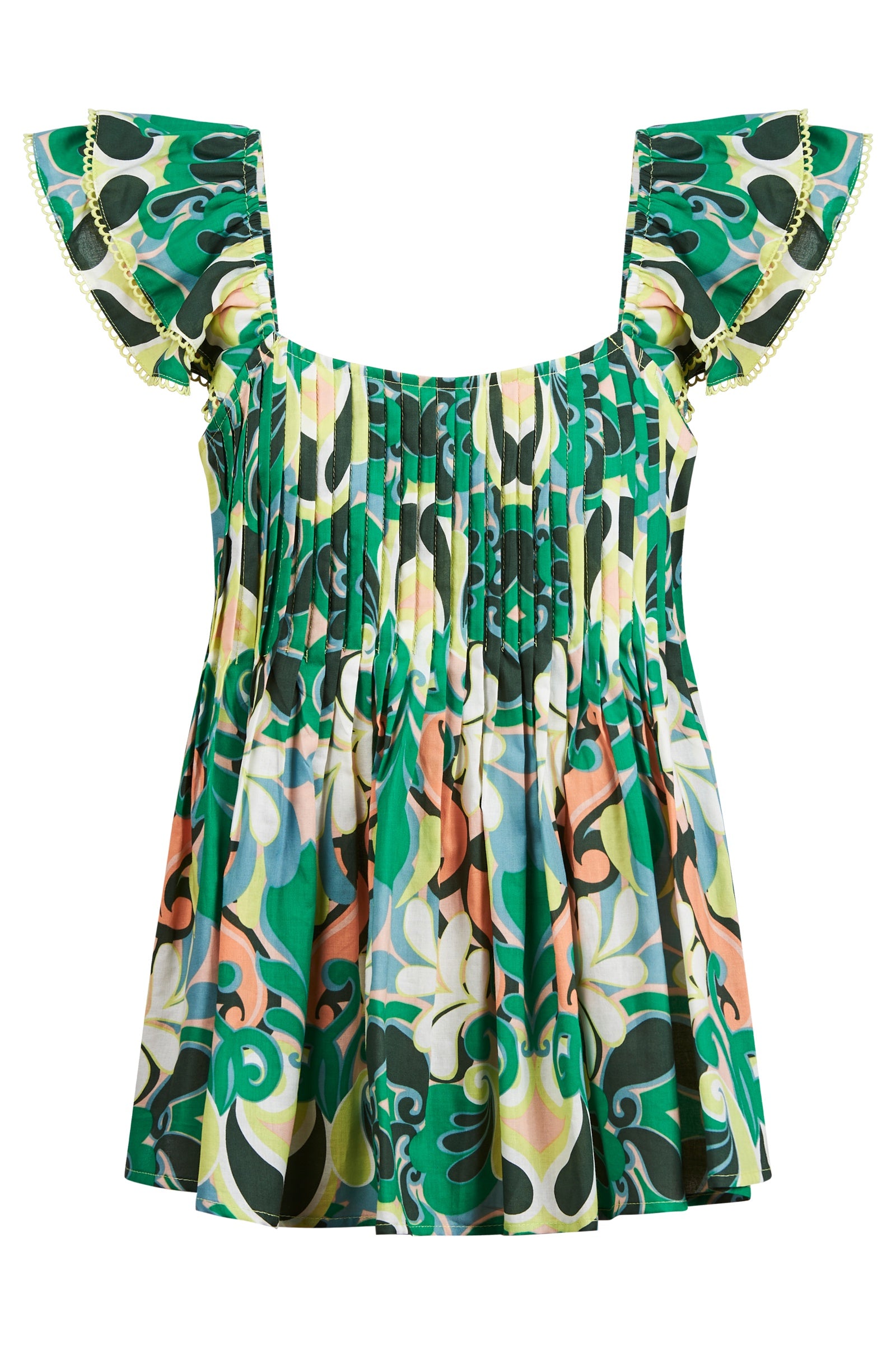 Aurora Frill Tank - Paisley