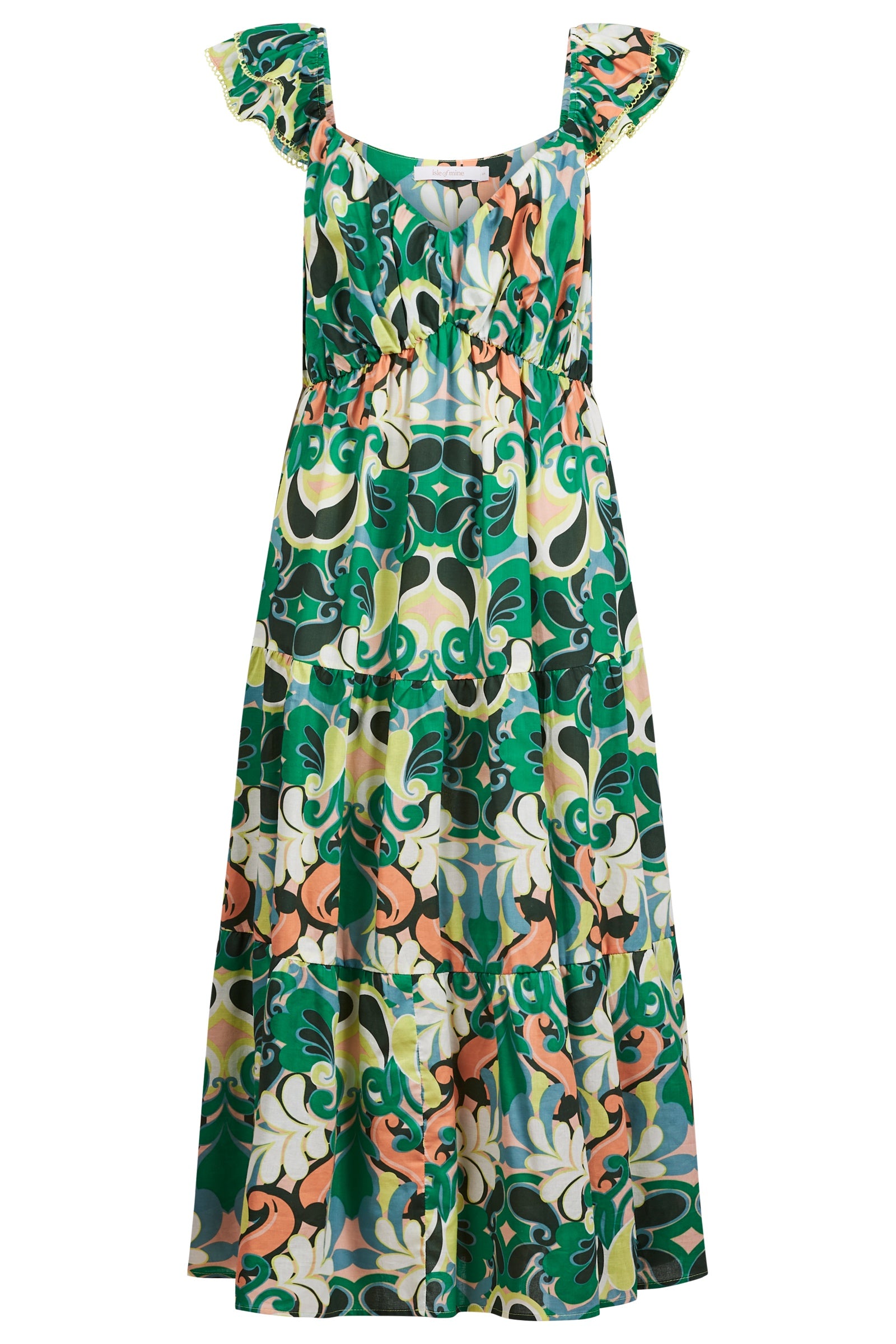 Aurora Frill Tank Dress - Paisley