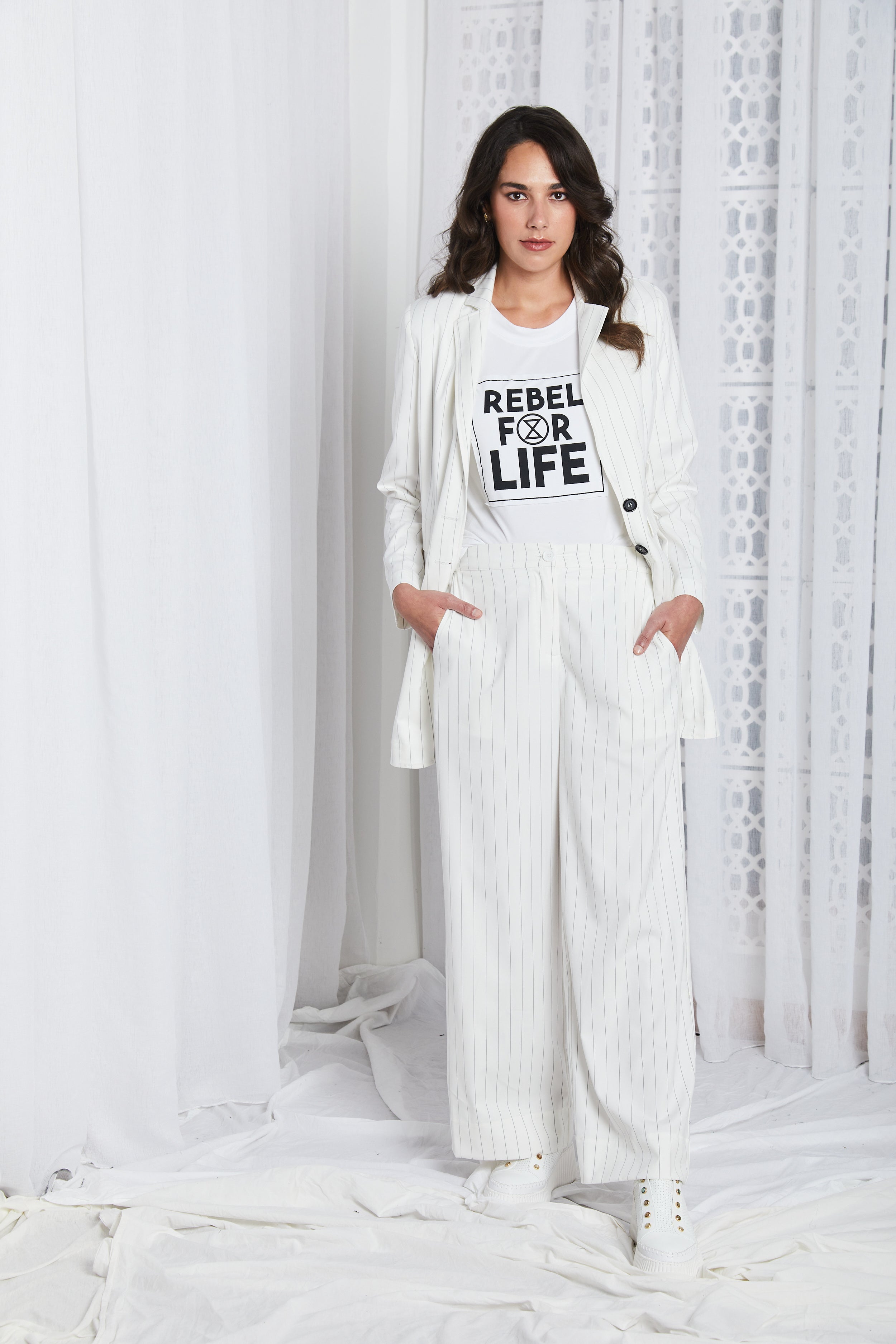 Rebel For Life Tee - White