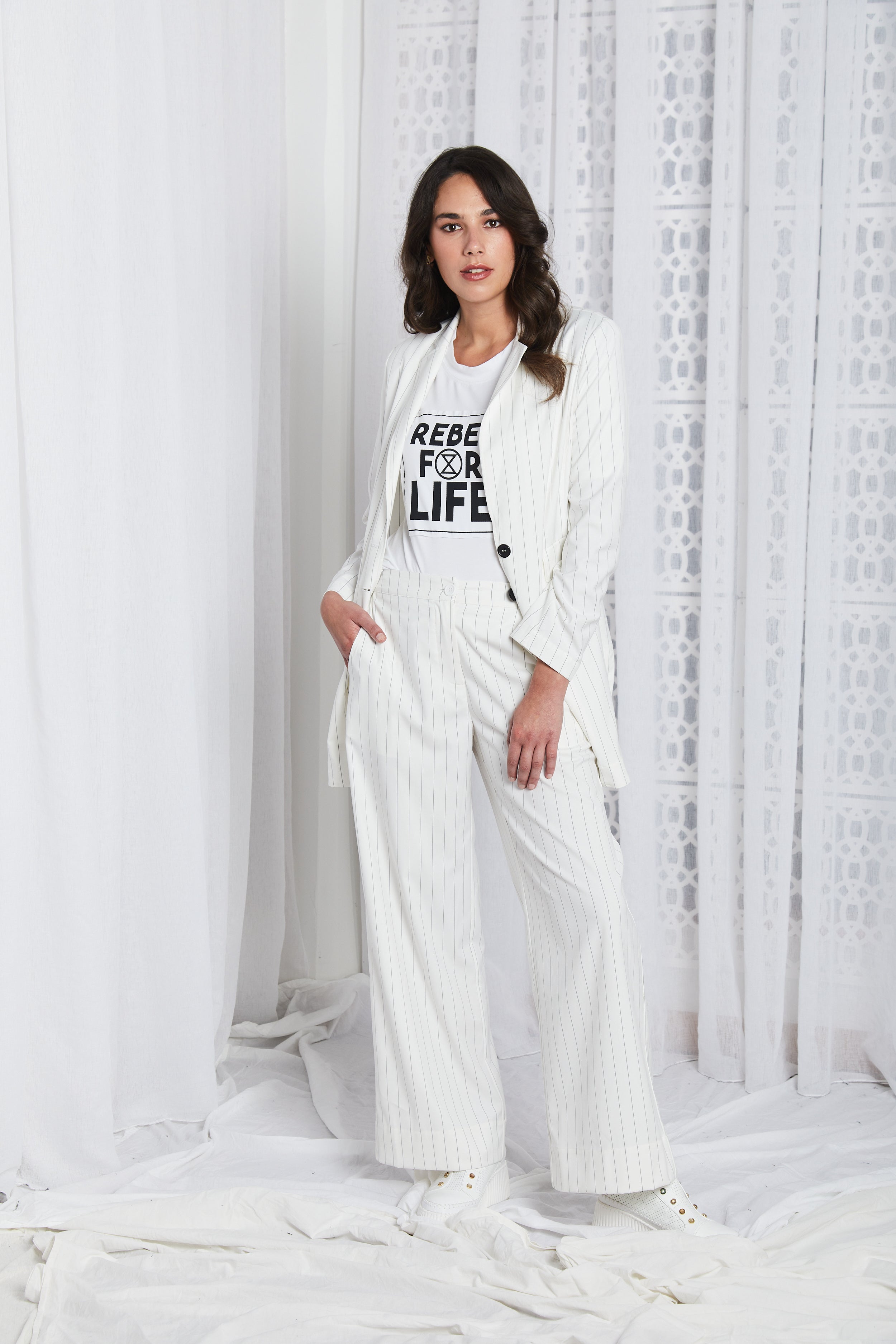 Rebel For Life Tee - White