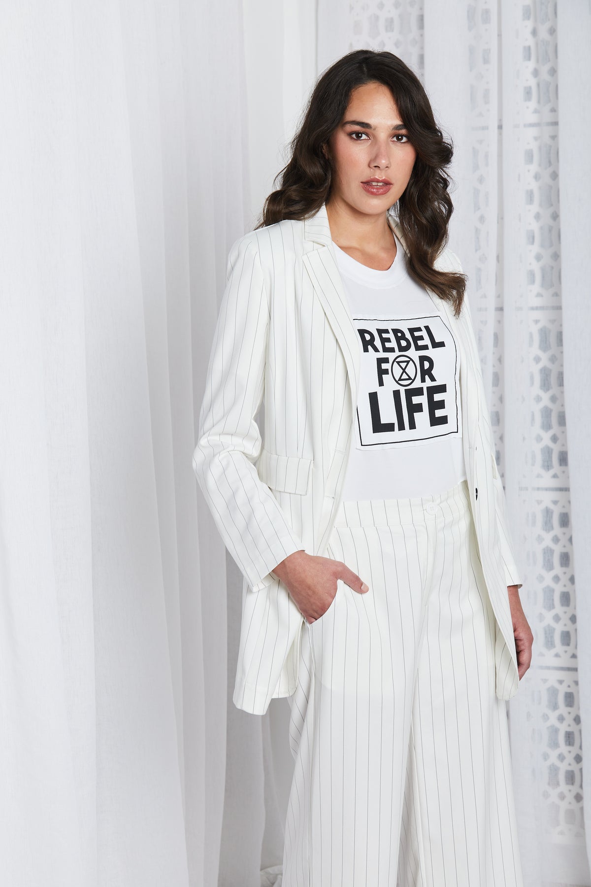 Obi CLEARANCE Rebel For Life Tee - White