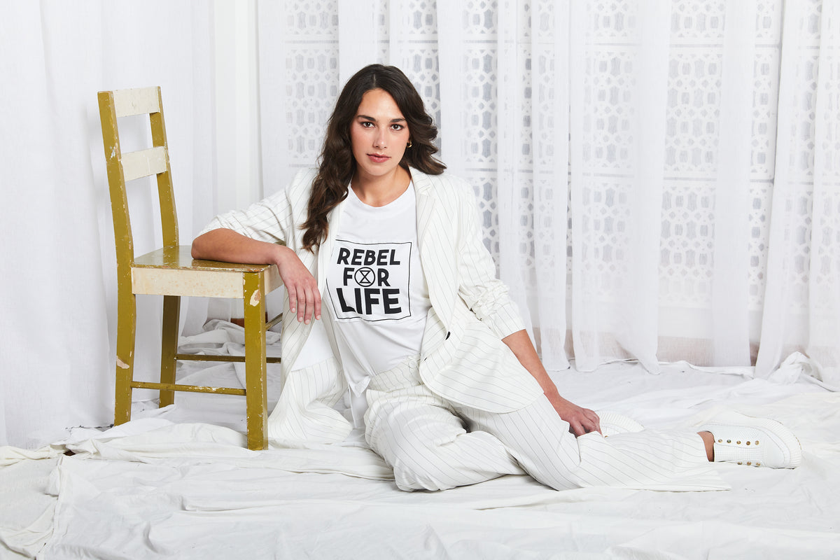 Obi CLEARANCE Rebel For Life Tee - White