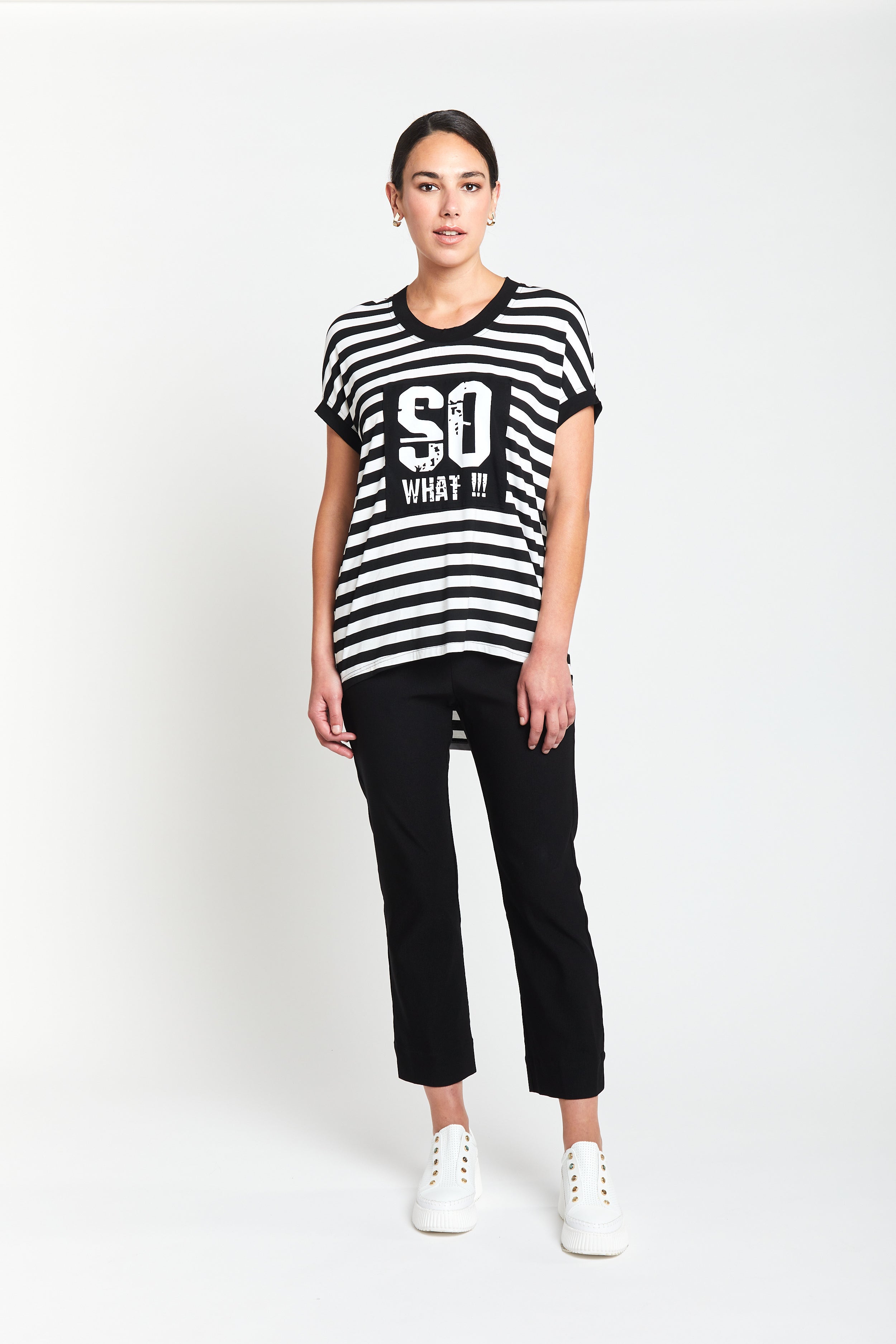 So What Cocoon Tee - Black / White