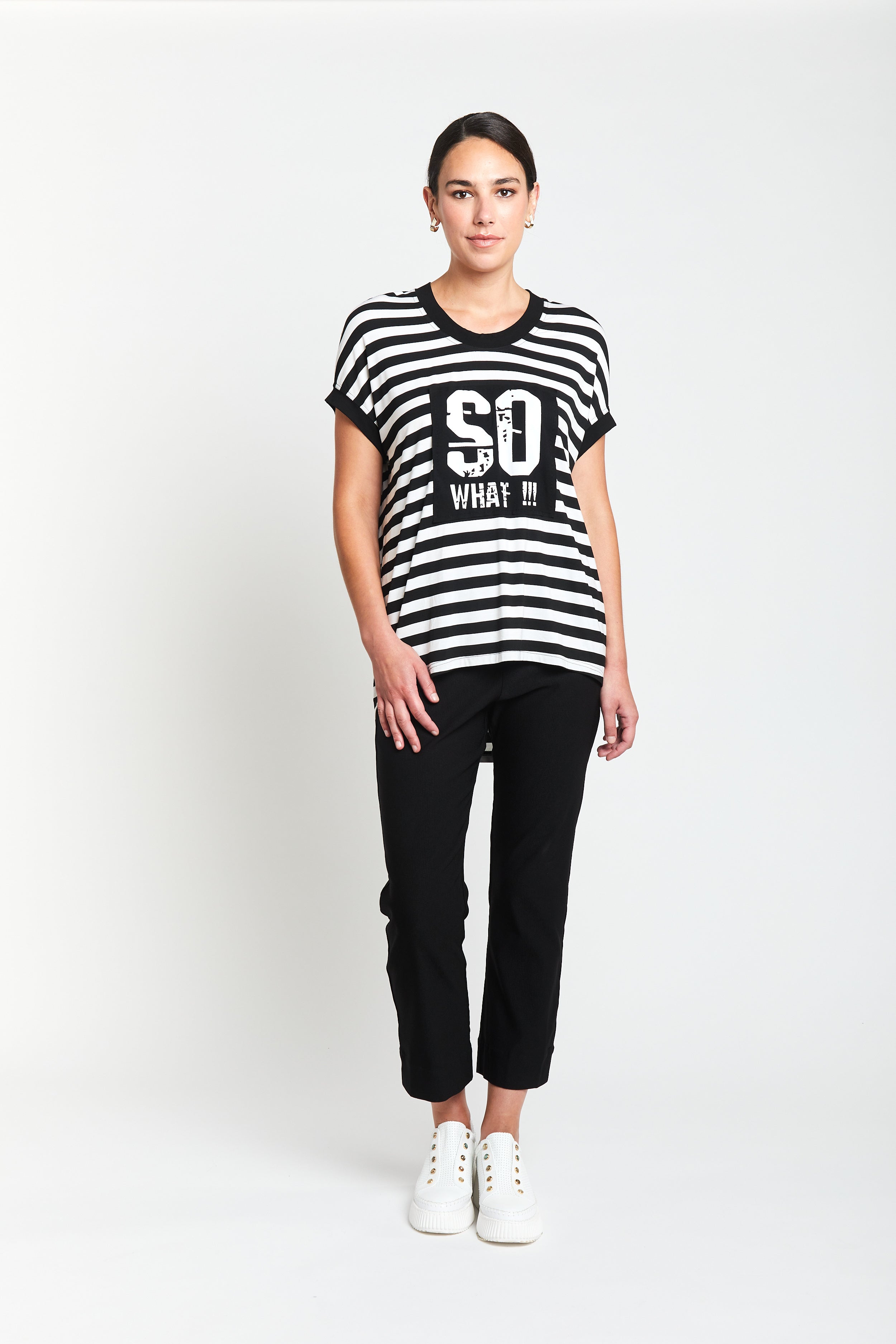 So What Cocoon Tee - Black / White