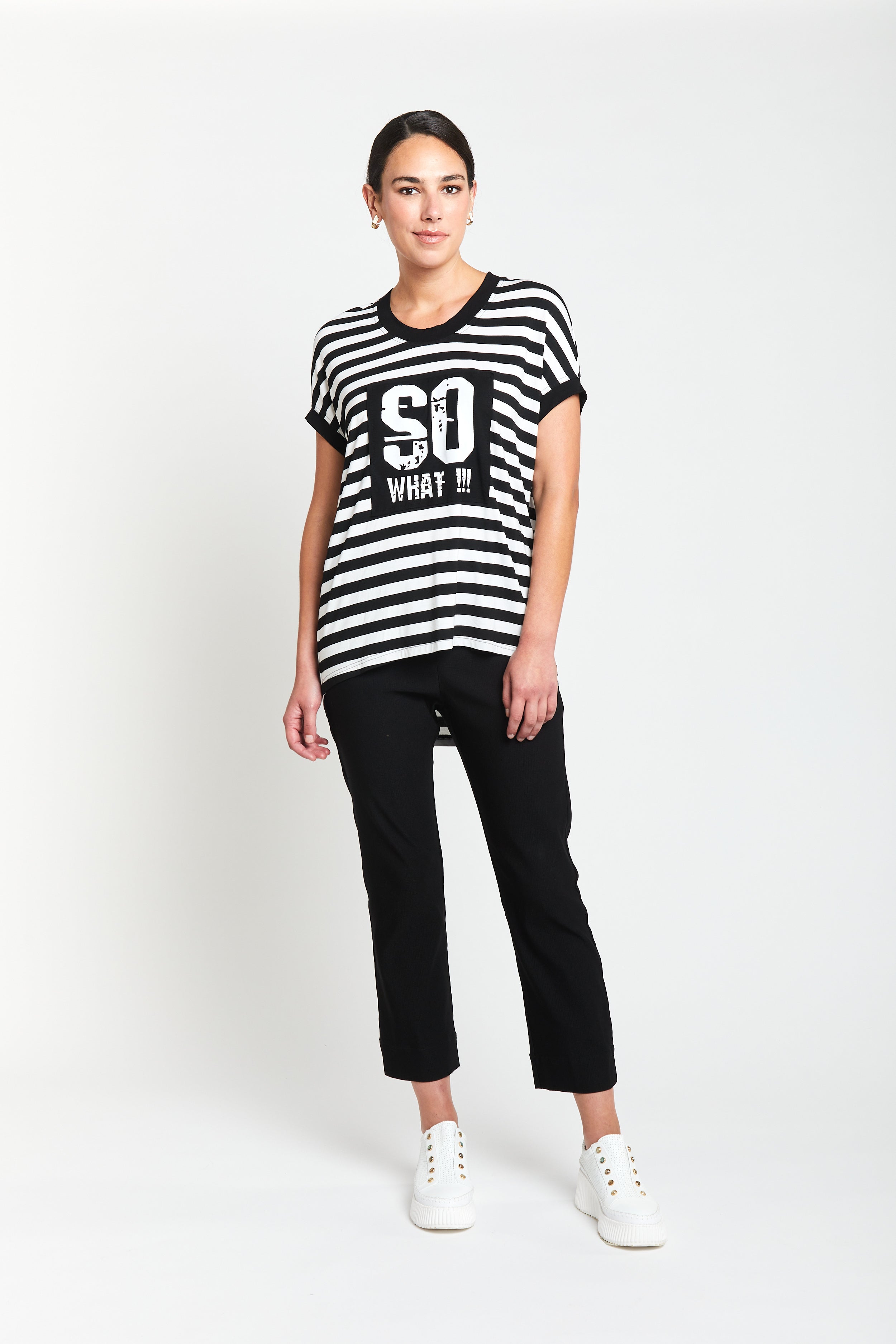 So What Cocoon Tee - Black / White