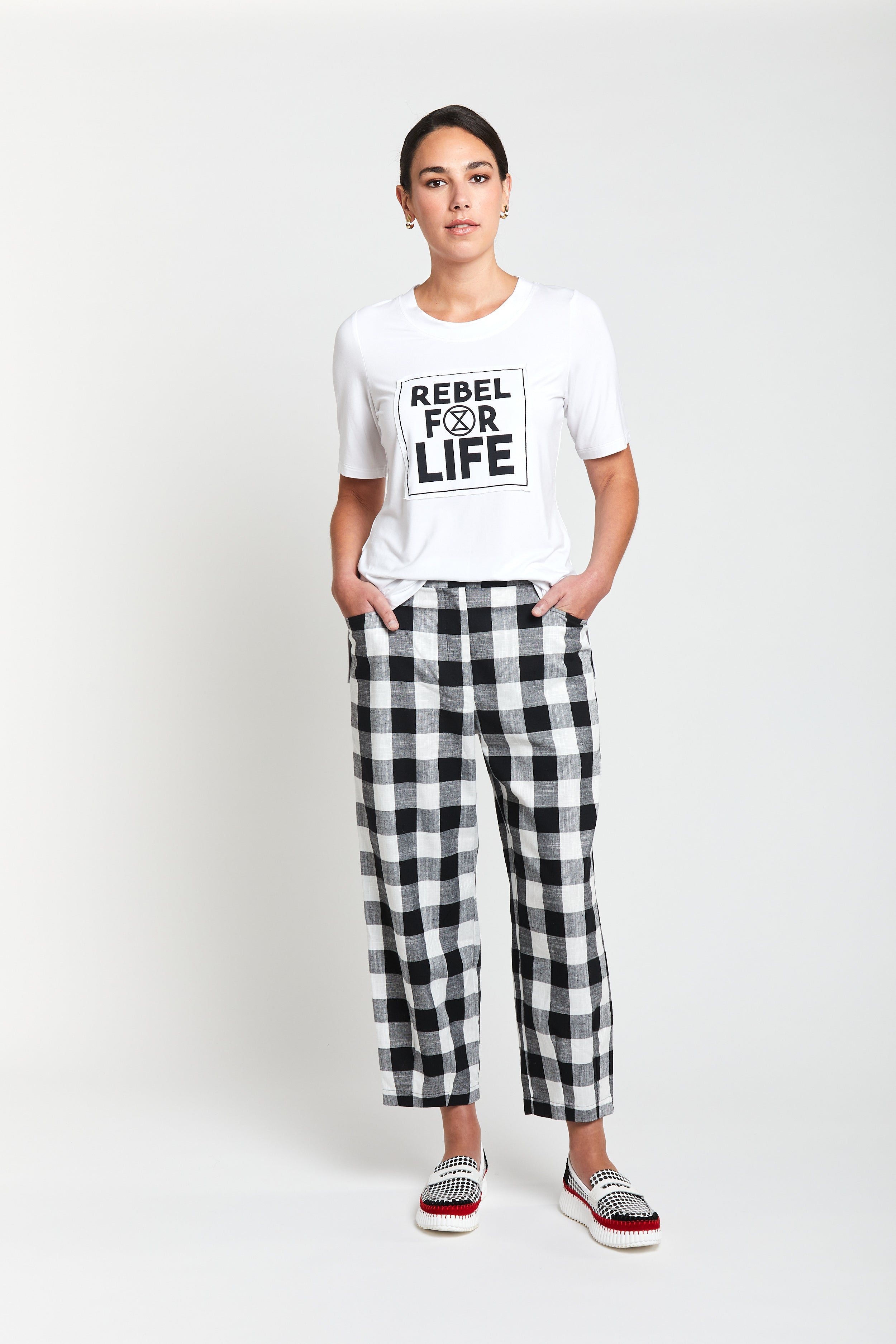 Rebel For Life Tee - White