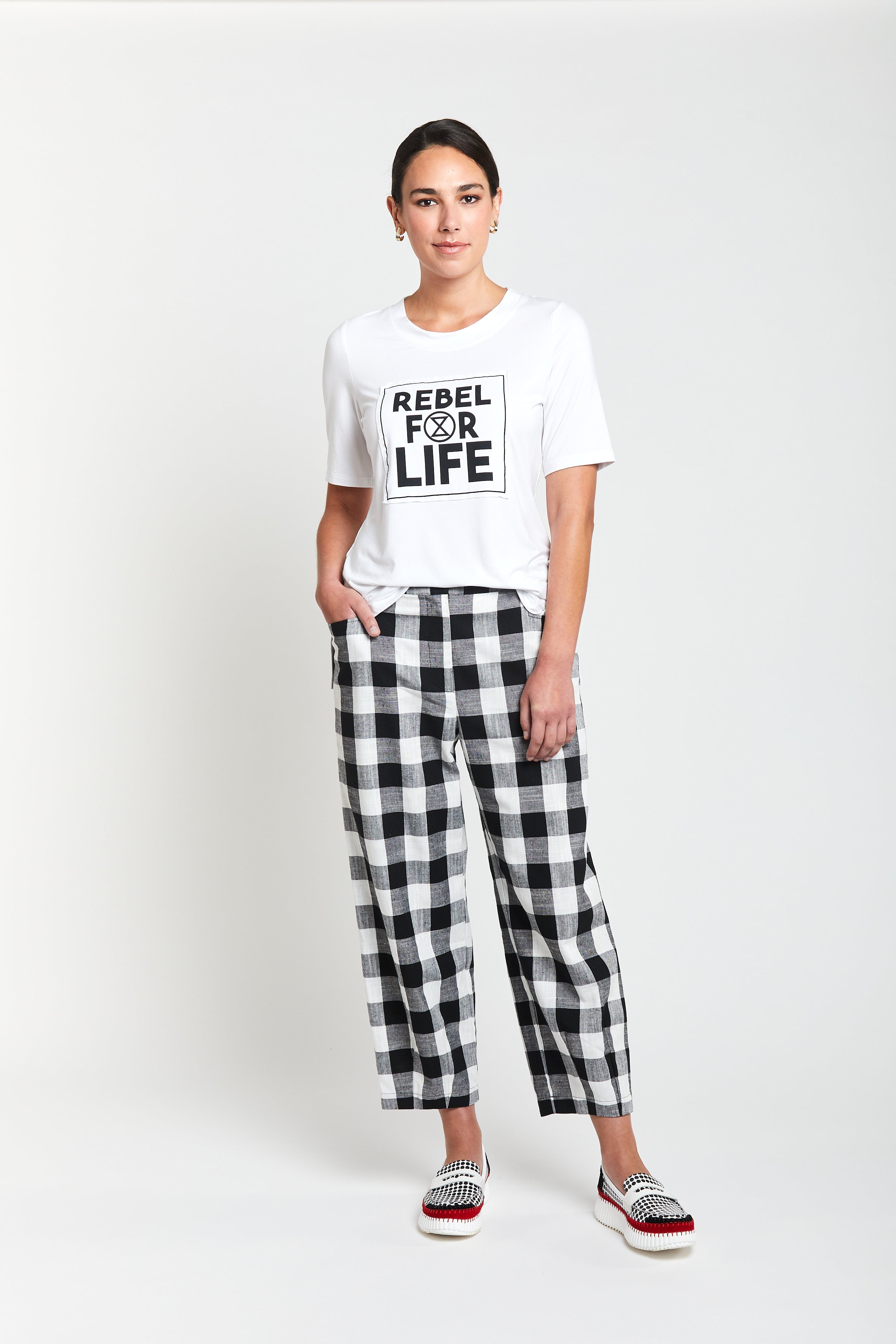 Rebel For Life Tee - White