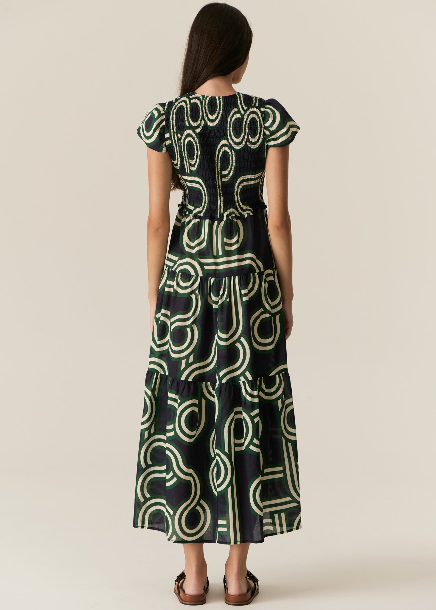 Alter Shirred Dress - Ink Alter