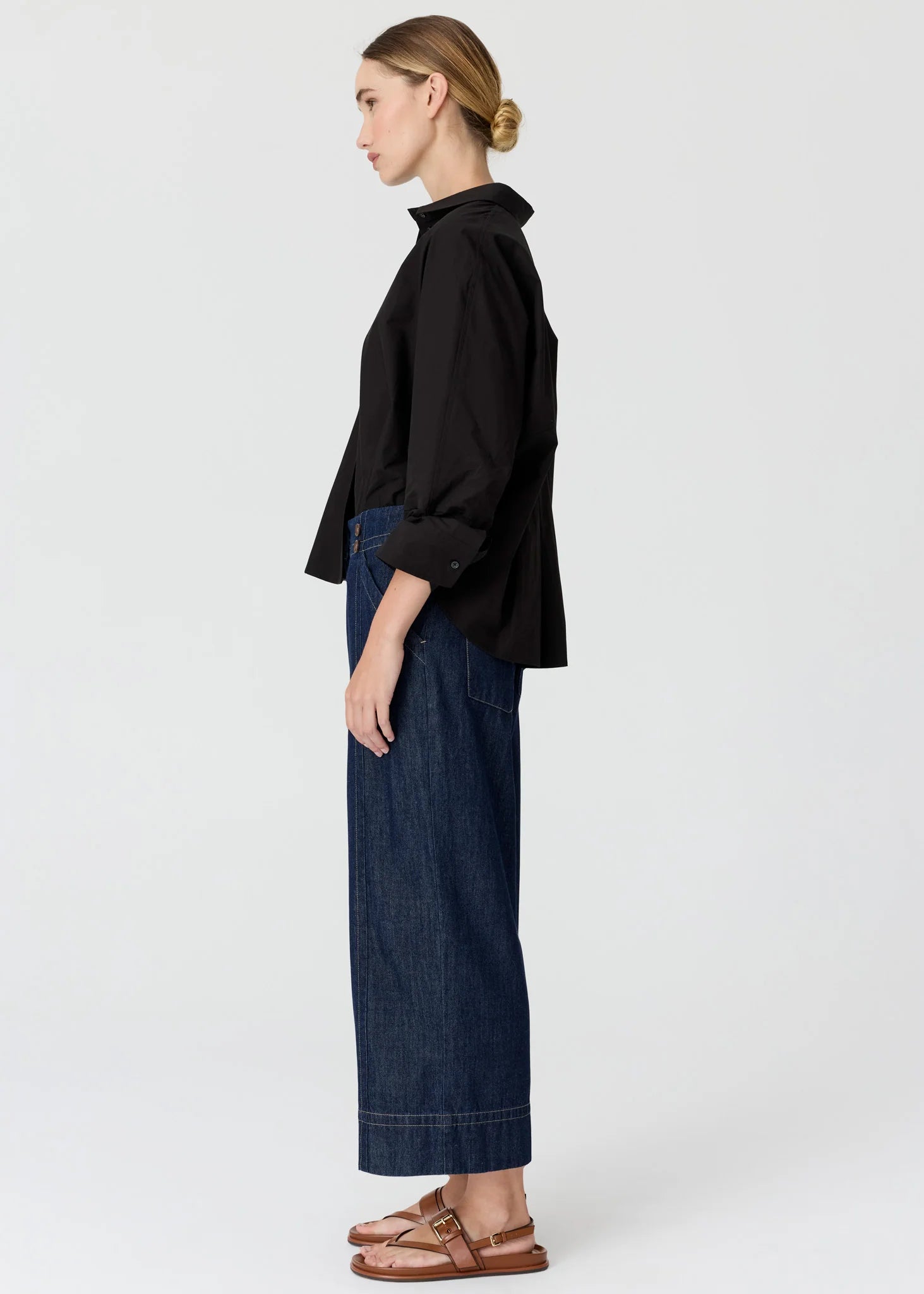 Anise Crop Pant - Denim