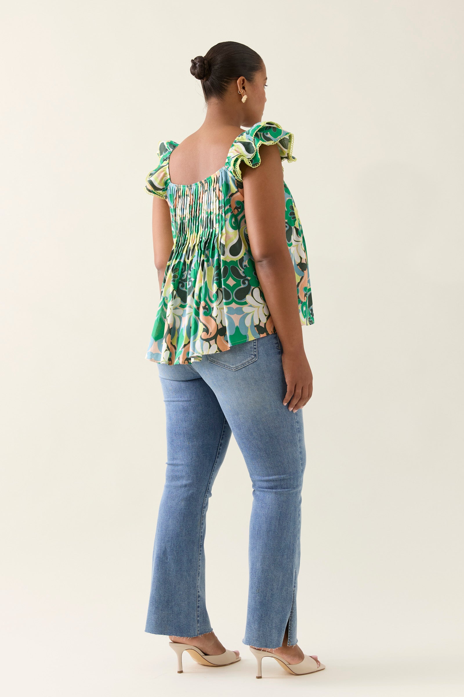 Aurora Frill Tank - Paisley