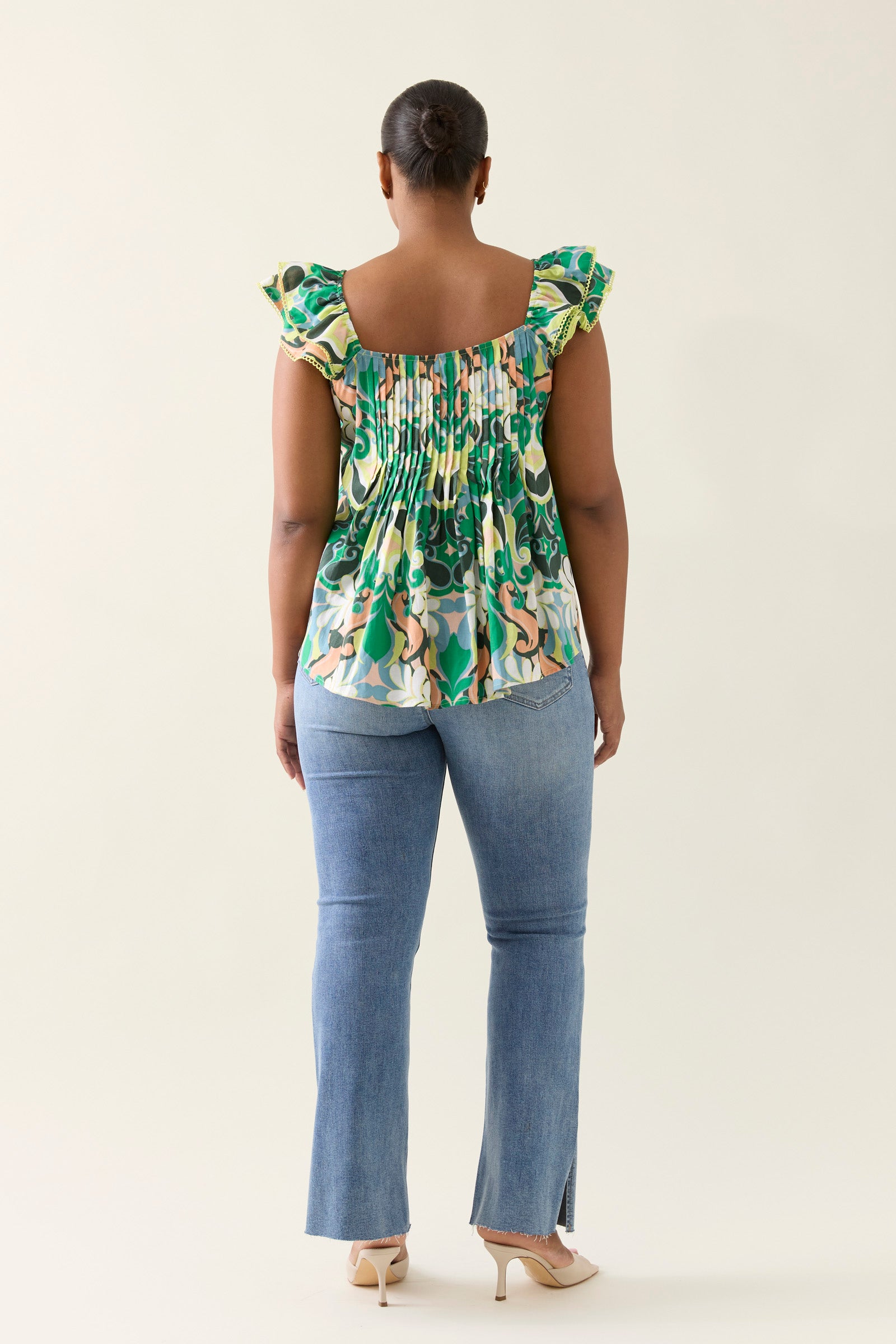 Aurora Frill Tank - Paisley