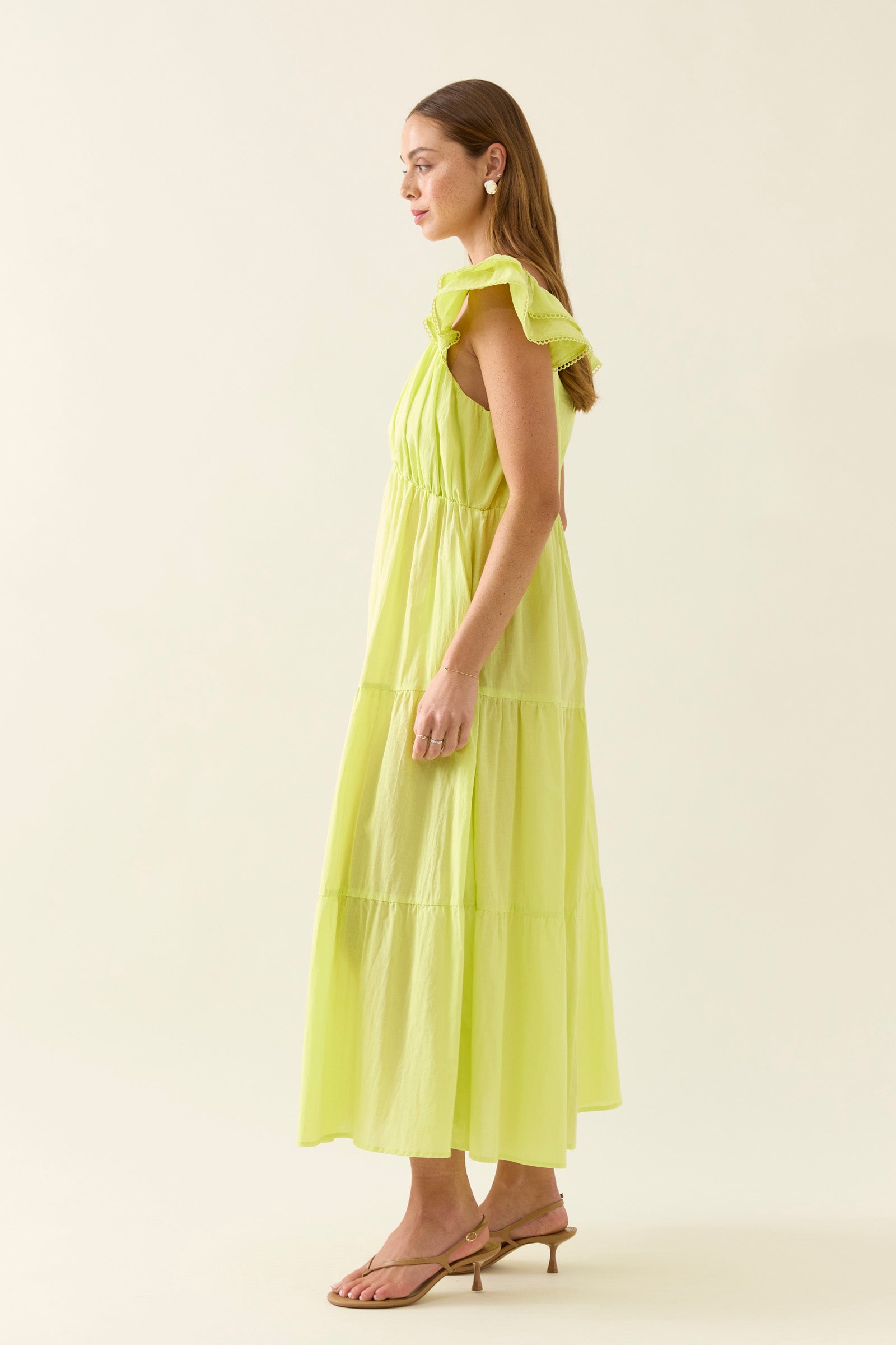 Aurora Frill Tank Dress - Pomelo