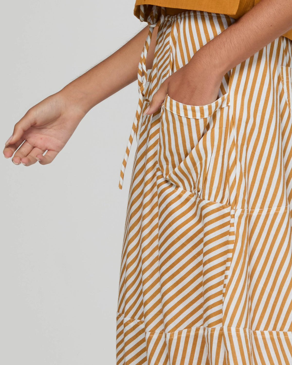 Guru Skirt - Mustard Stripe COMING SOON