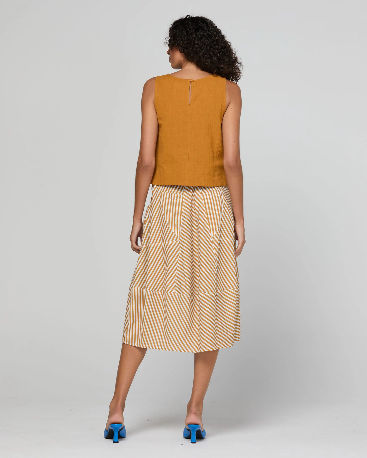 Guru Skirt - Mustard Stripe COMING SOON