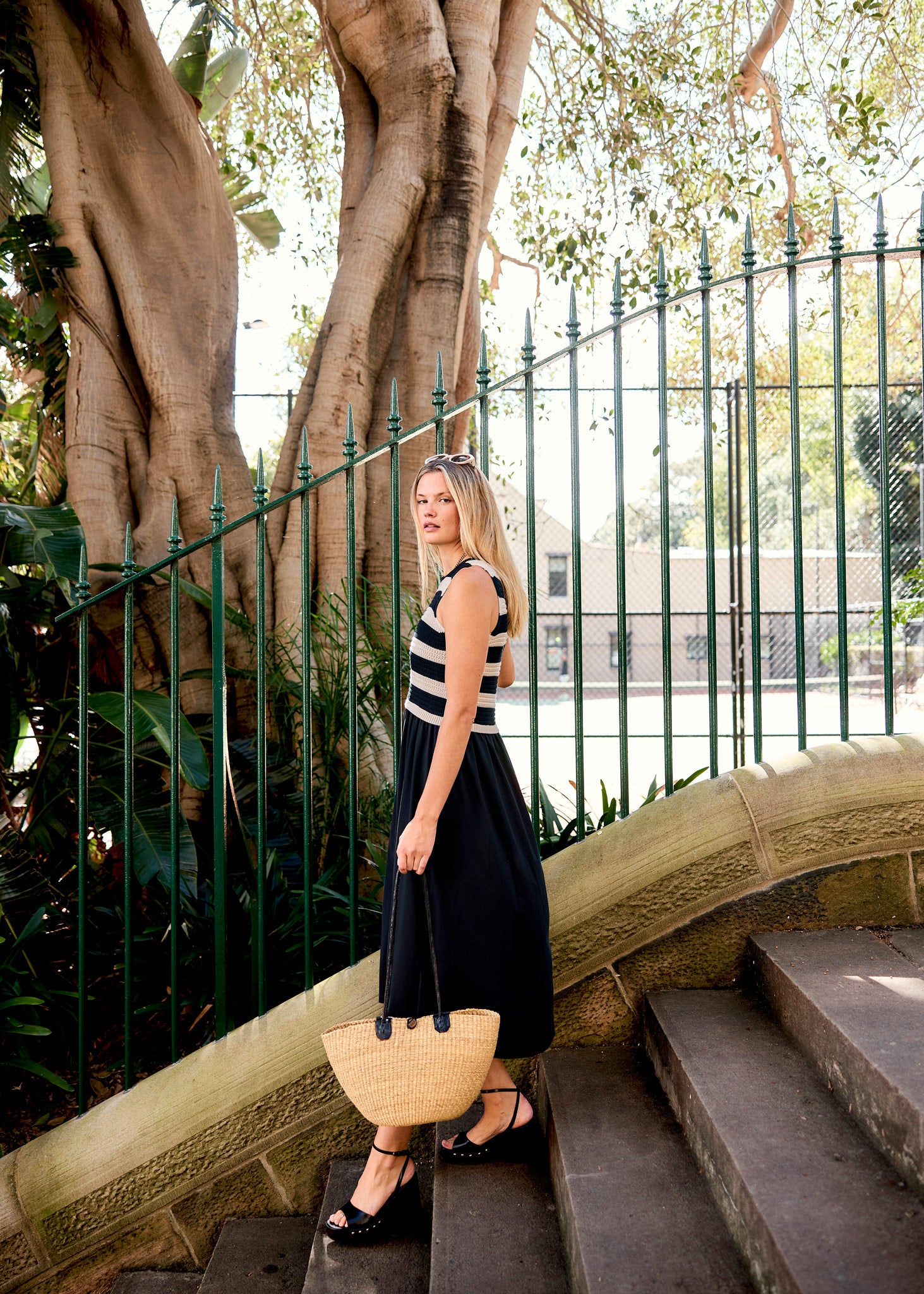 Bonde Knit Dress - Black / Ivory