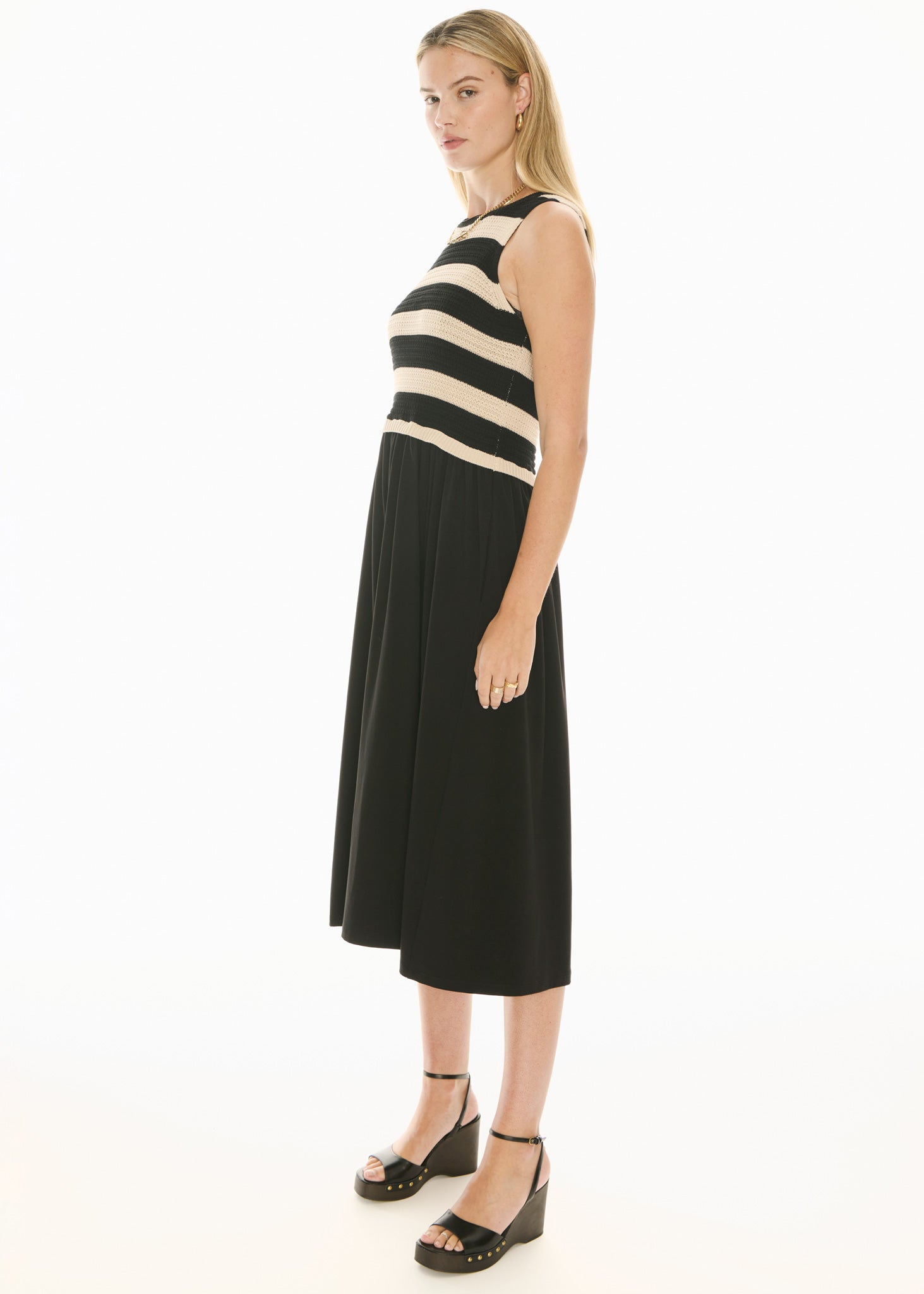 Bonde Knit Dress - Black / Ivory