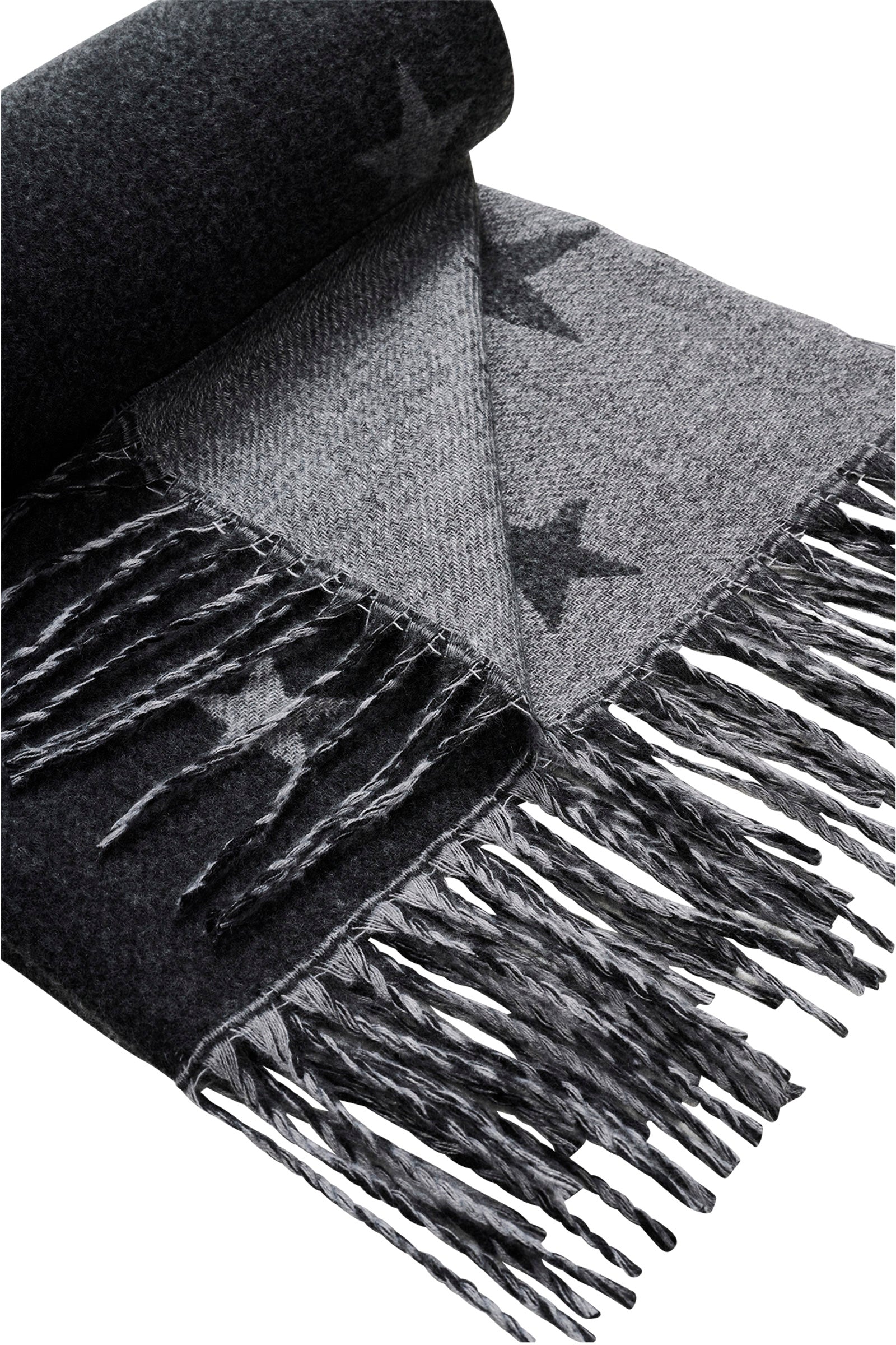 Boston Star Scarf - Charcoal