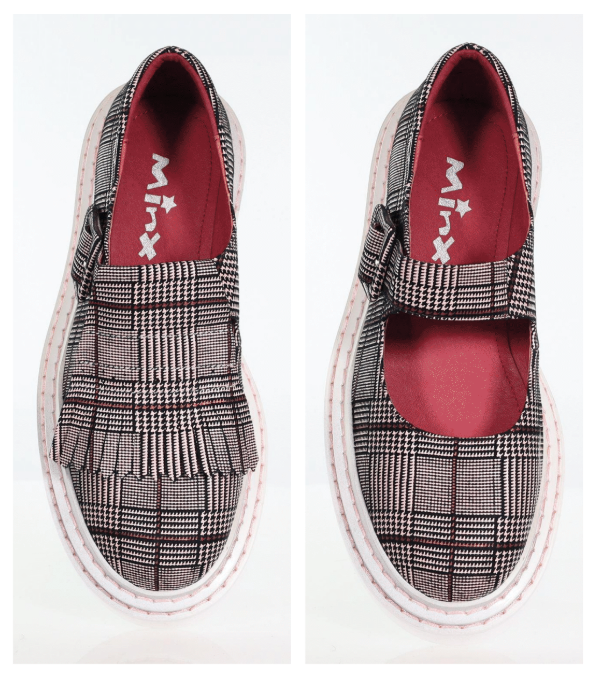 Cameo Fringe - Bordo Blush Tartan