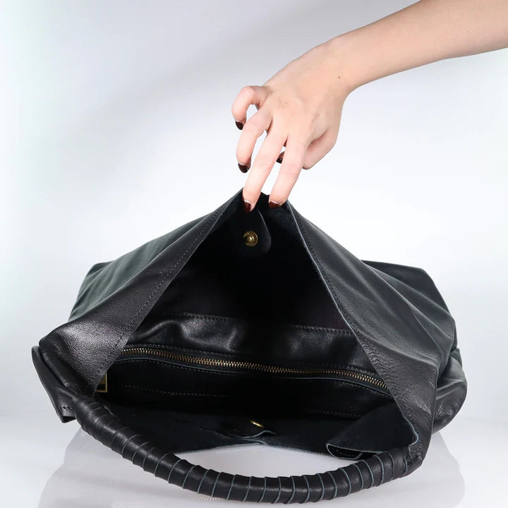 Camilla Tote Bag - Black Milled