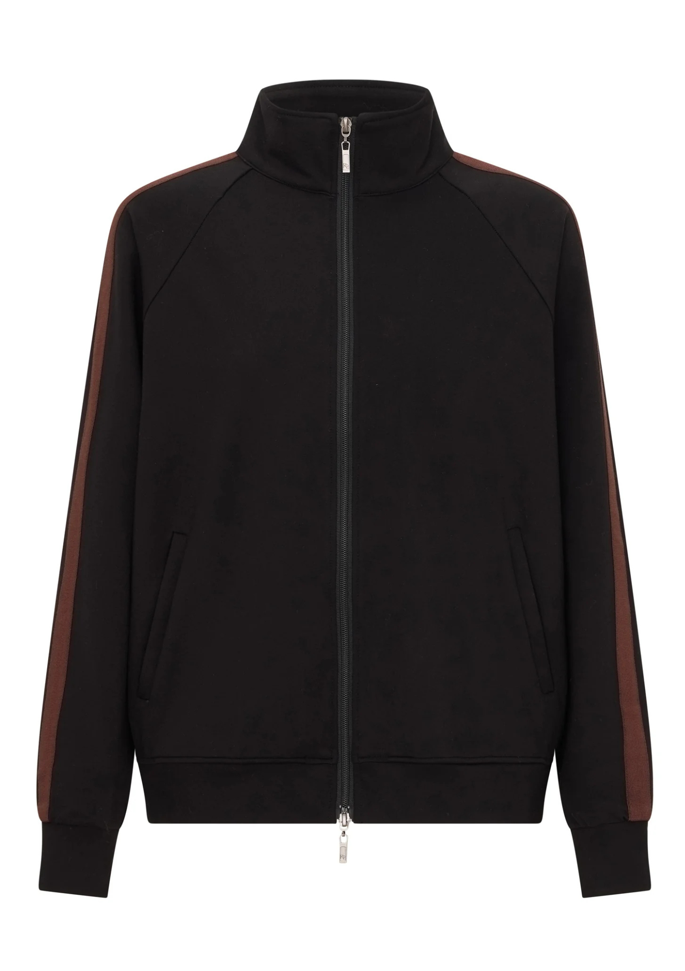 Cassidy Track Jacket - Black / Choc / Charcoal