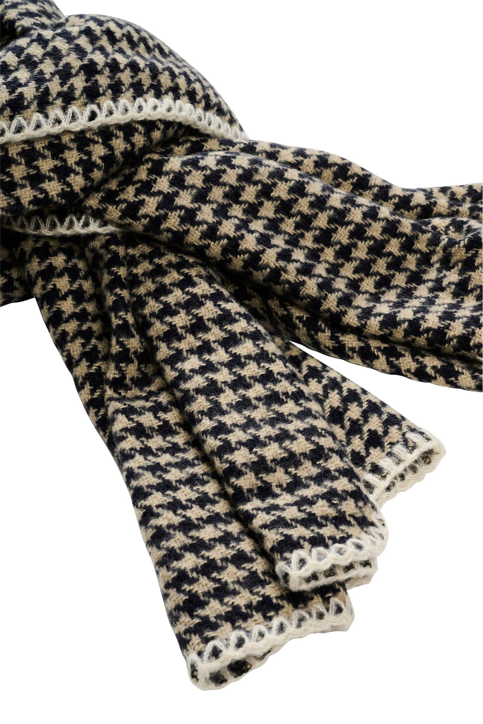 Cassidy Houndstooth Scarf - Charcoal COMING SOON