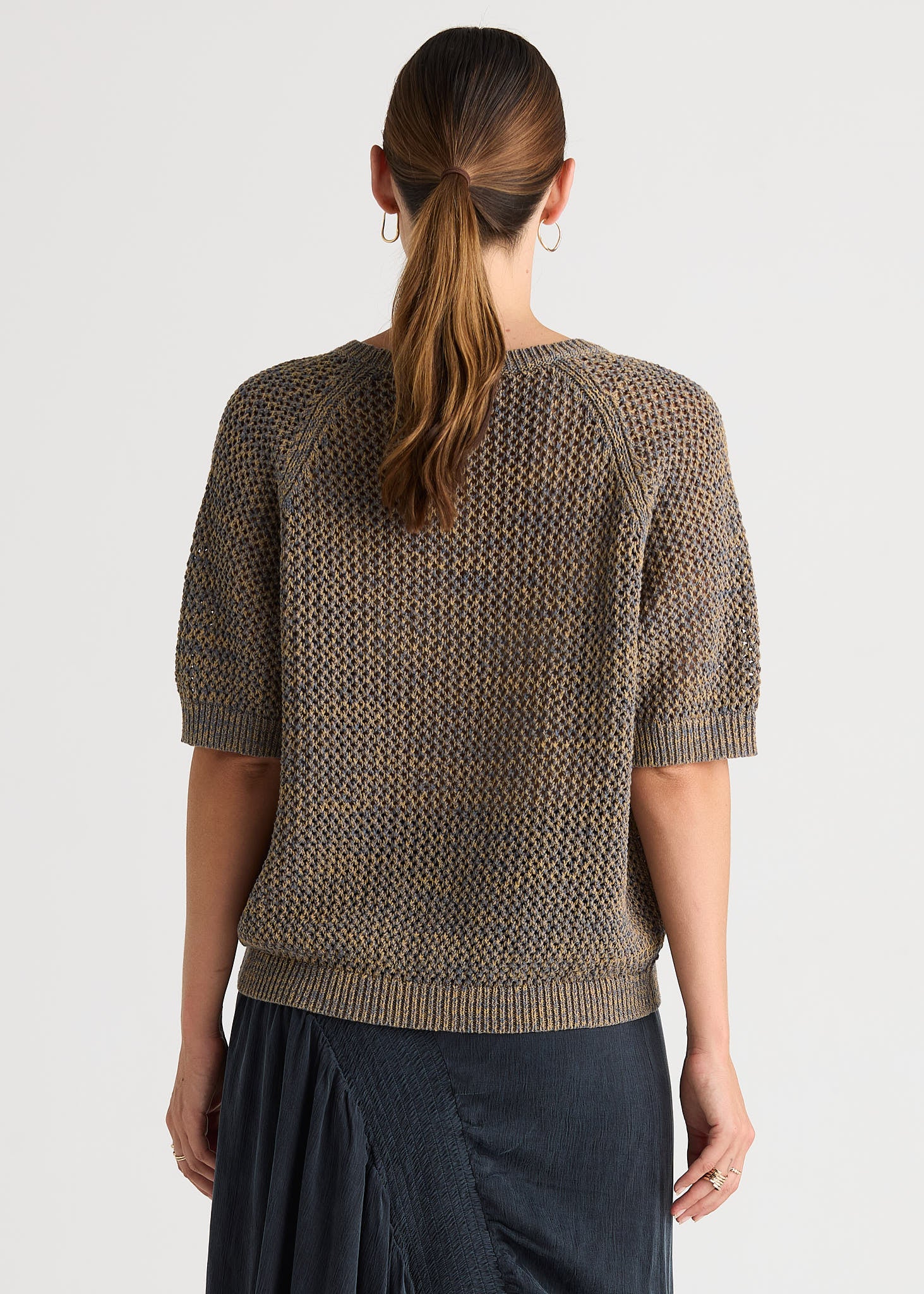 Colour Mix Top - Graphite
