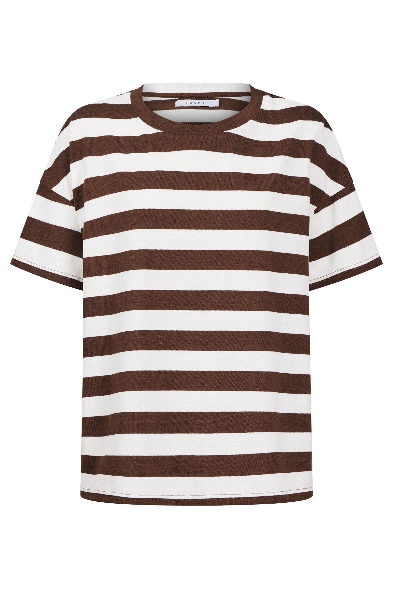 Columbus Stripe T Shirt - Brown COMING SOON
