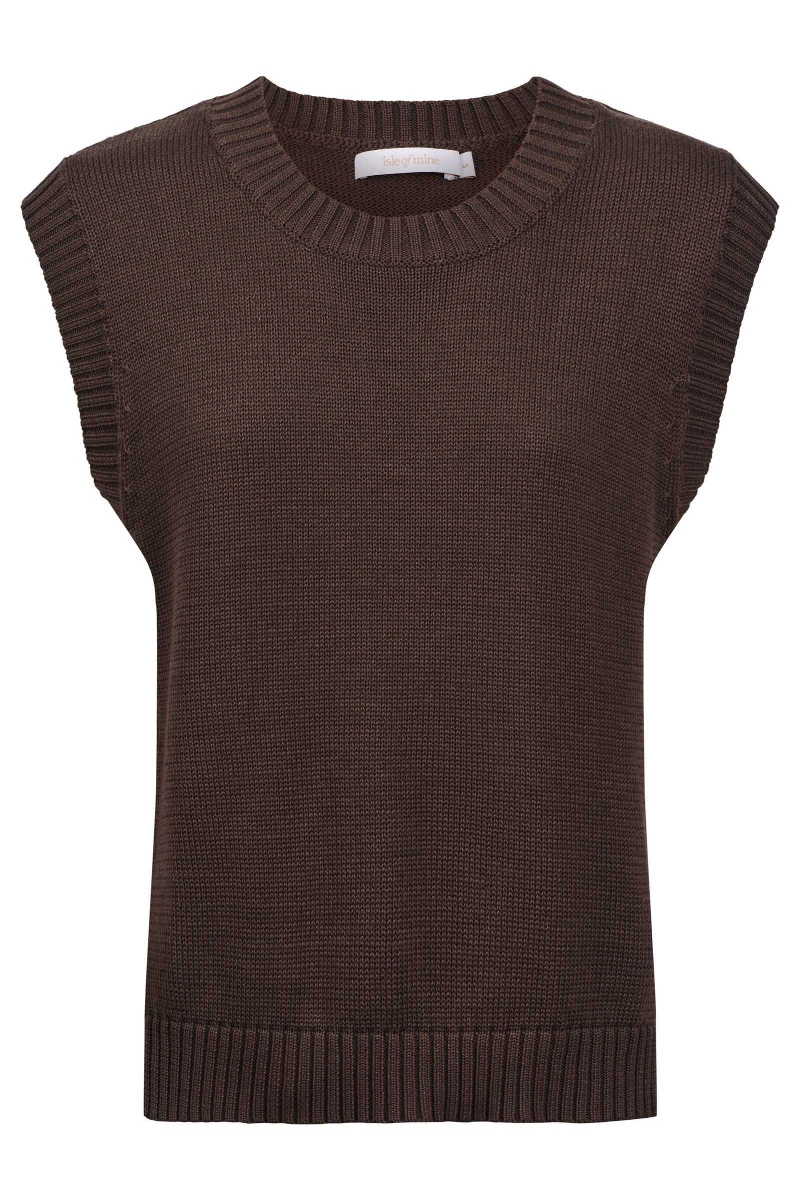 Darby Knit Vest - Chocolate PRE ORDER