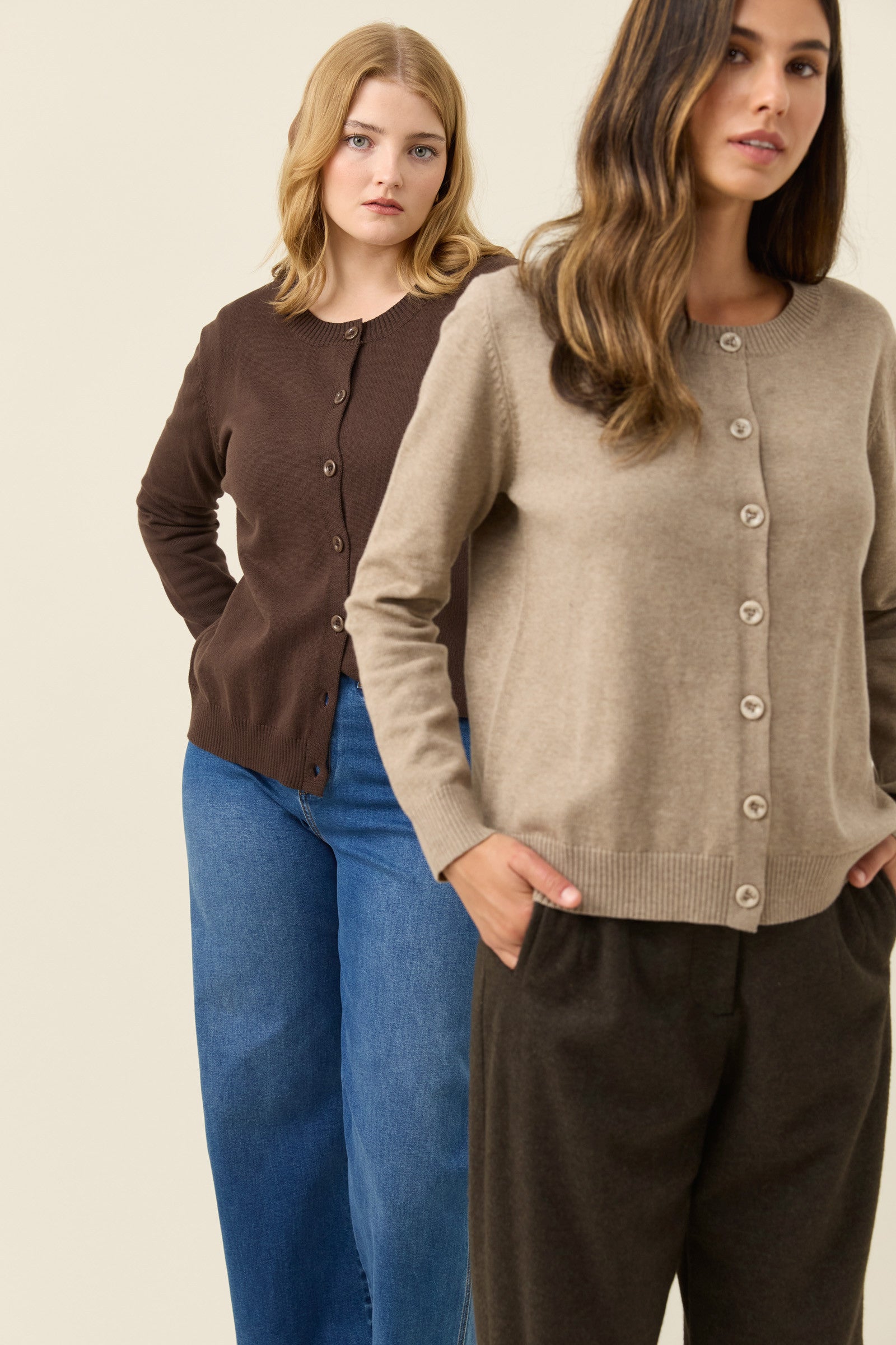 Darby Cardigan - Stone