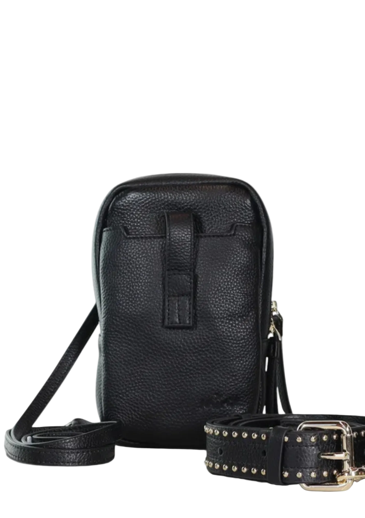 Dial Up Jetsetter Crossbody Bag - Black / Gold Hardware
