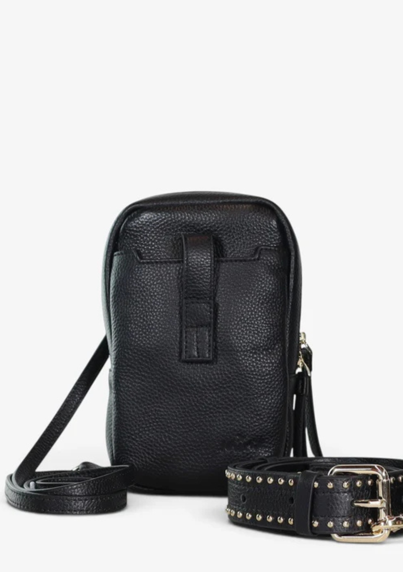 Dial Up Jetsetter Crossbody Bag - Black / Gold Hardware