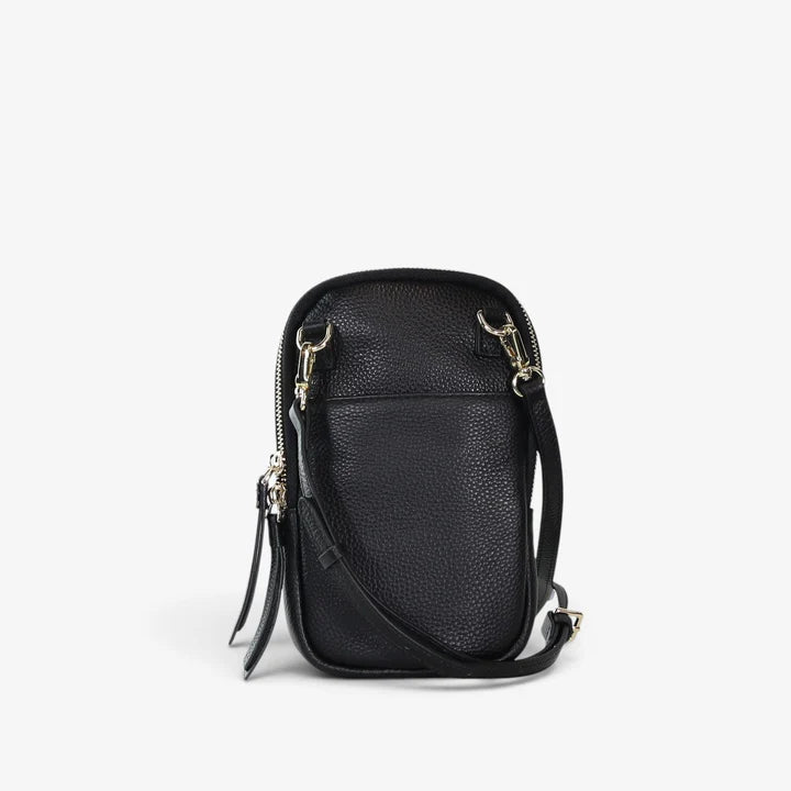 Dial Up Jetsetter Crossbody Bag - Black / Gold Hardware