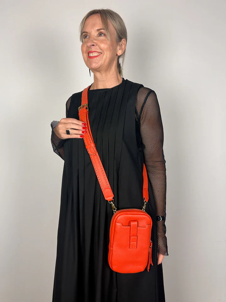 Dial Up Jetsetter Crossbody Bag - Orange