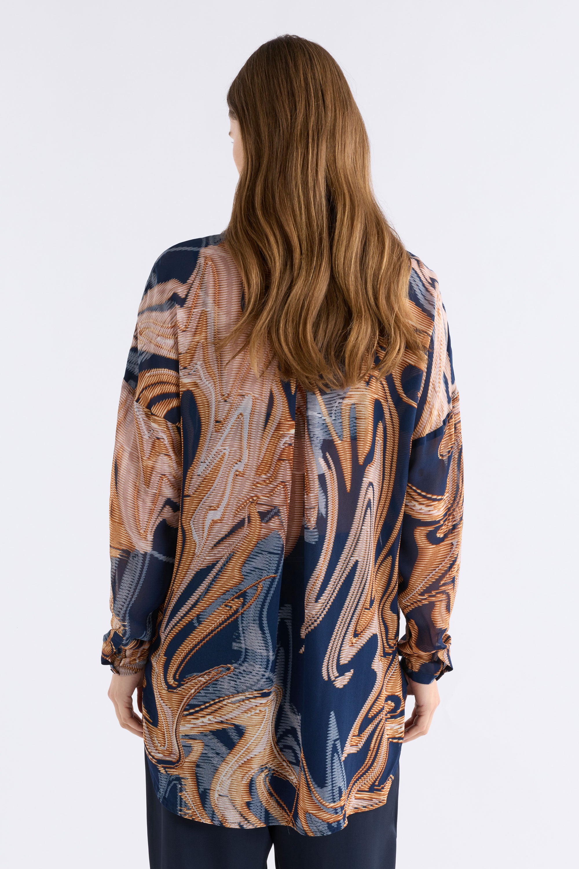Eir Sheer Shirt - Brandr Print COMING SOON