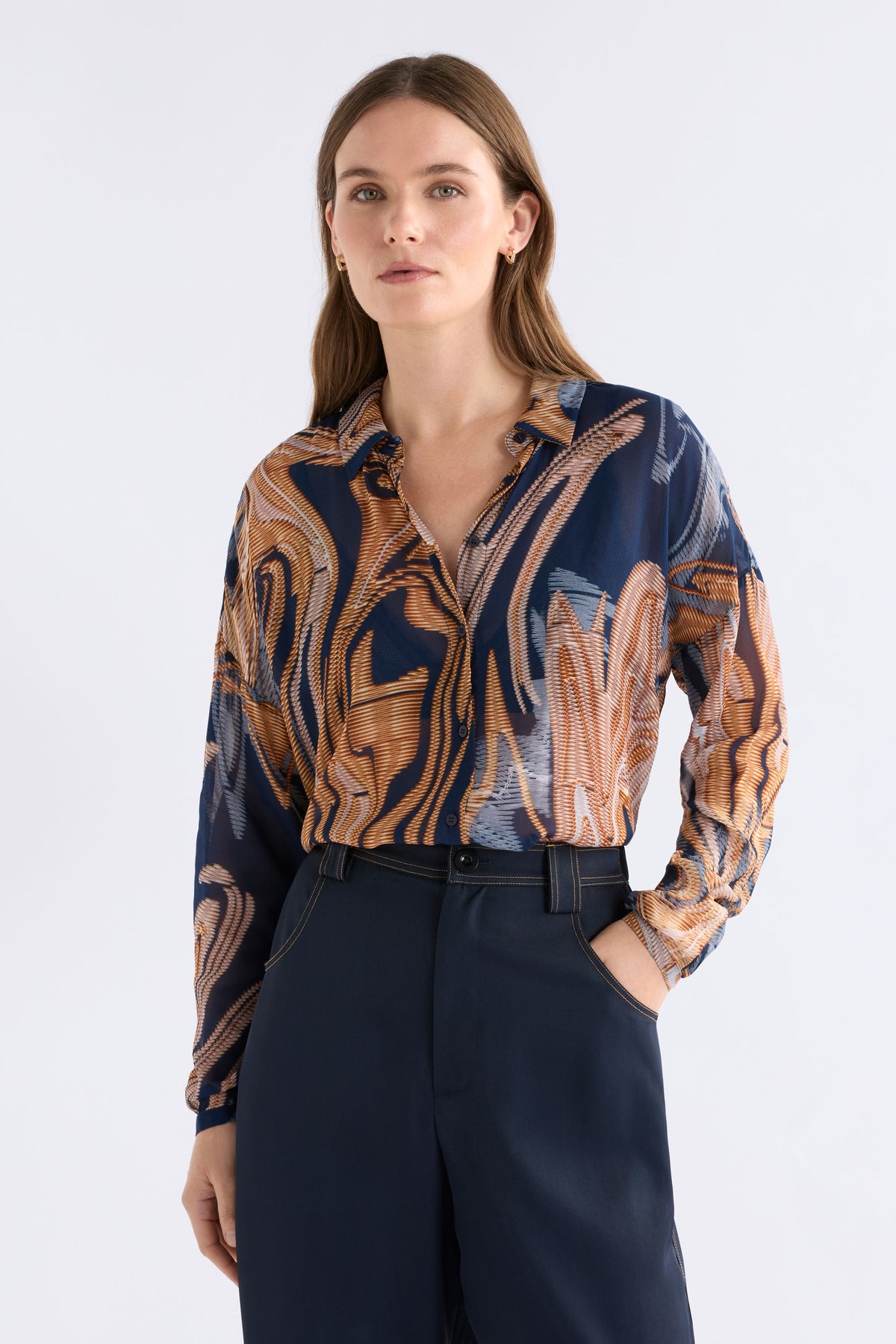 Elk Eir Sheer Shirt - Brandr Print