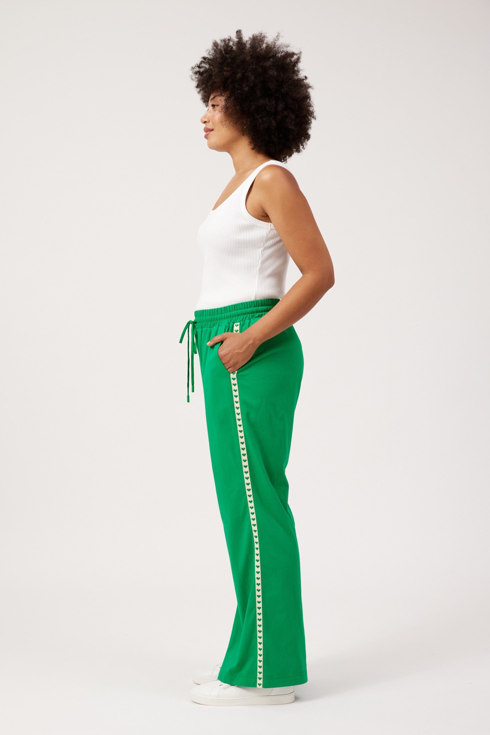 Elba Heart Pant - Green