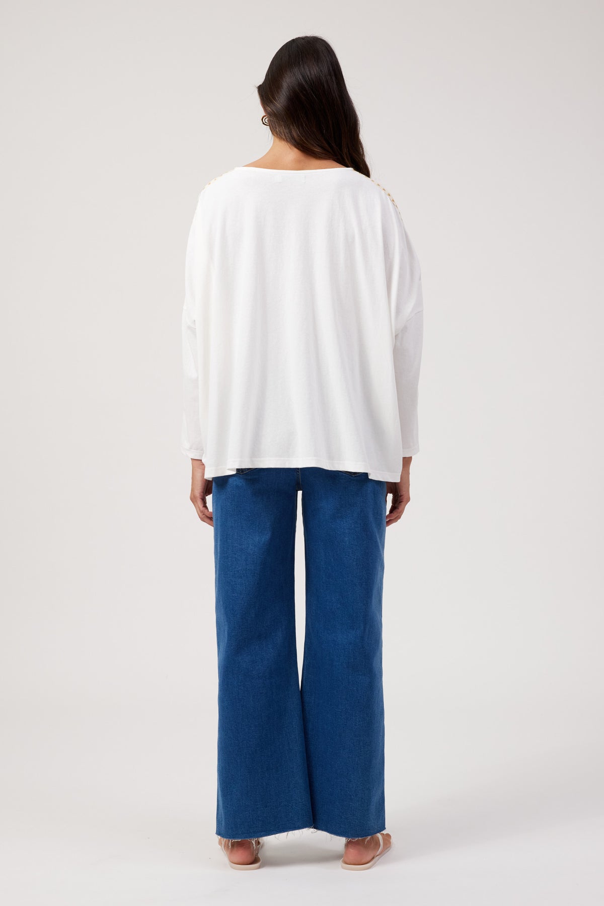 Haven Elba Long Sleeve T Shirt - White