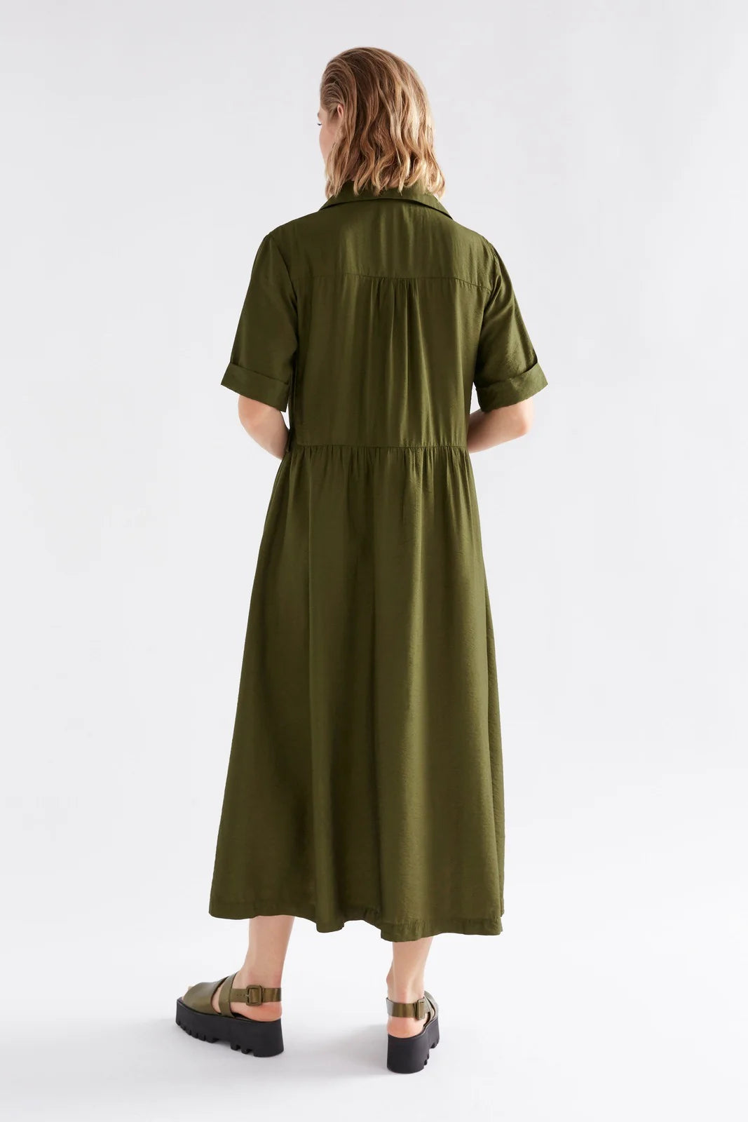 Eine Shirt Dress - Bright Olive