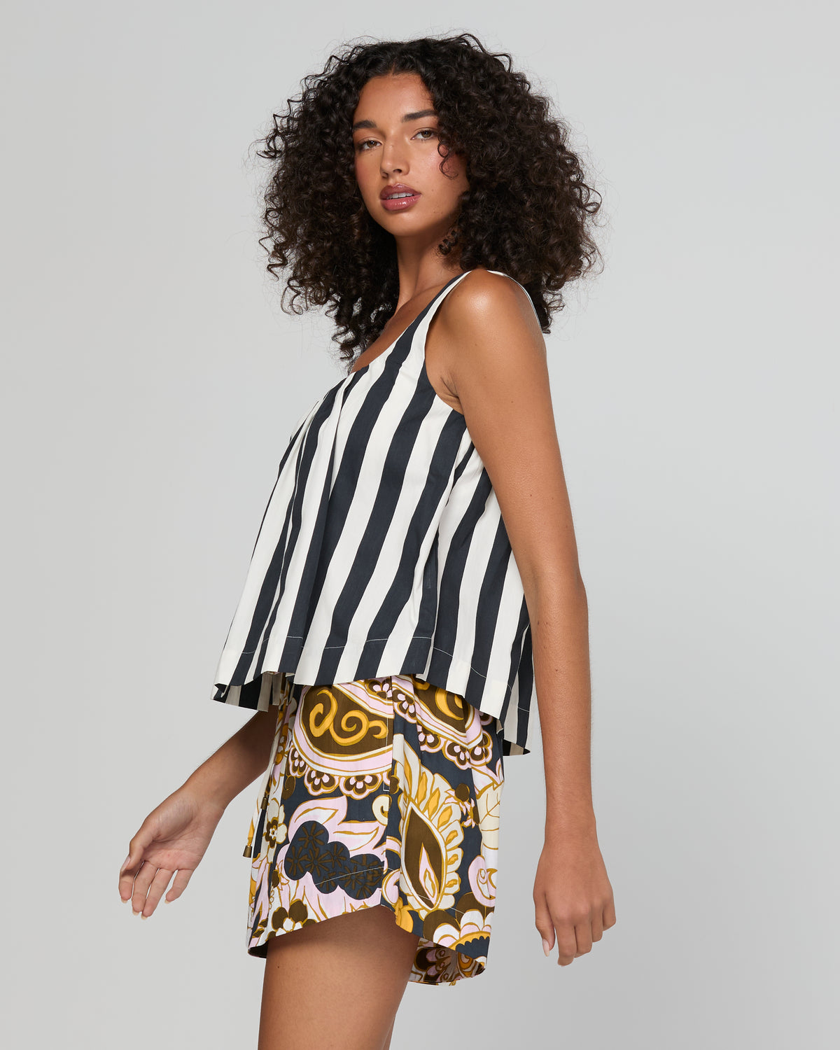 Boom Shankar Esi Top - Mono Stripe