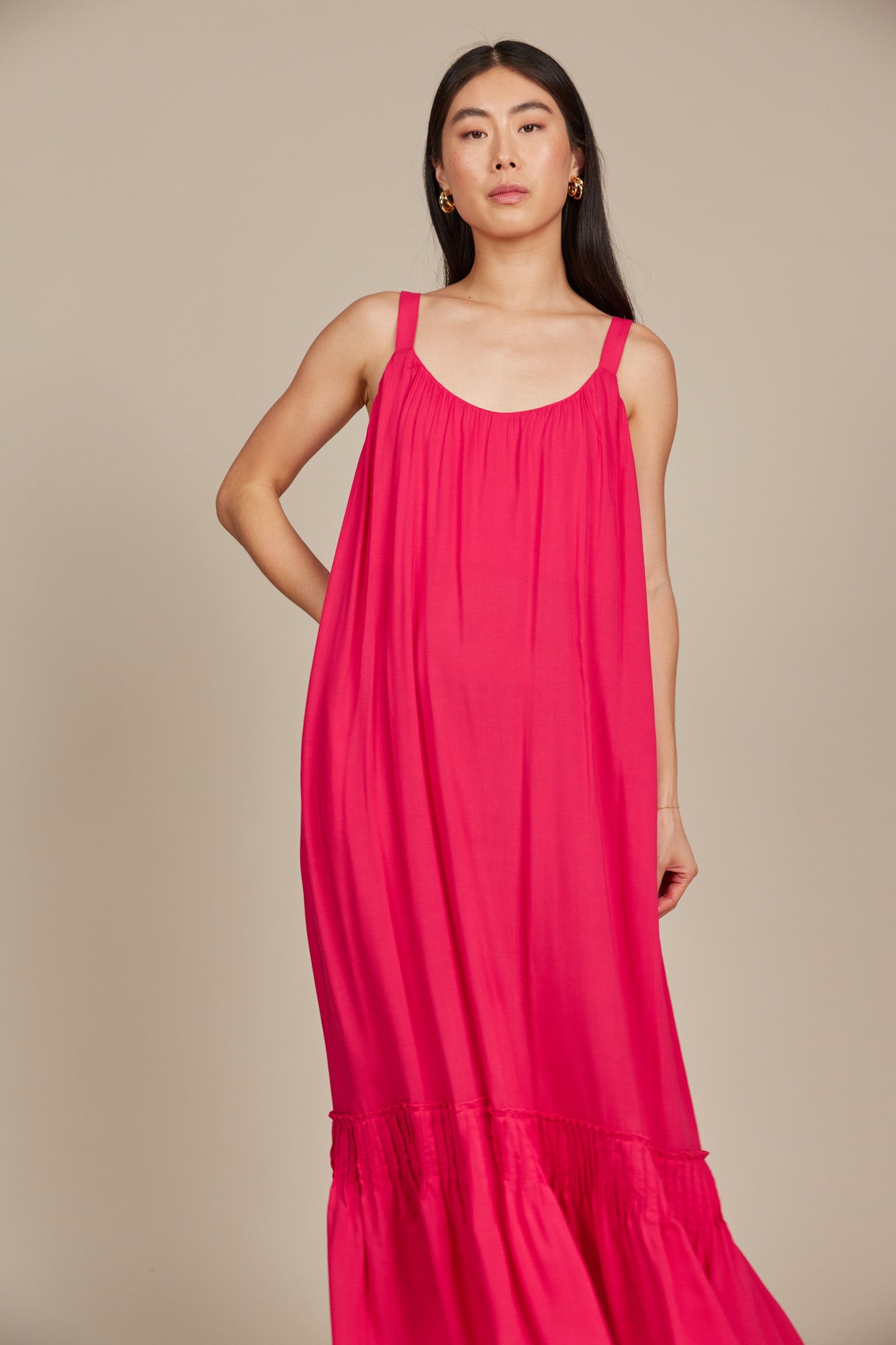 Esme Tank Dress - Raspberry