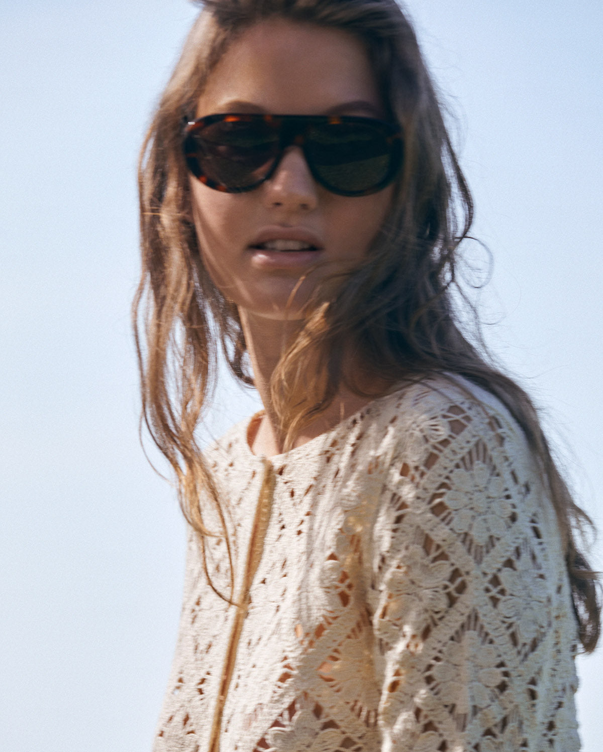 Sam Crochet Cardigan - Ecru COMING SOON