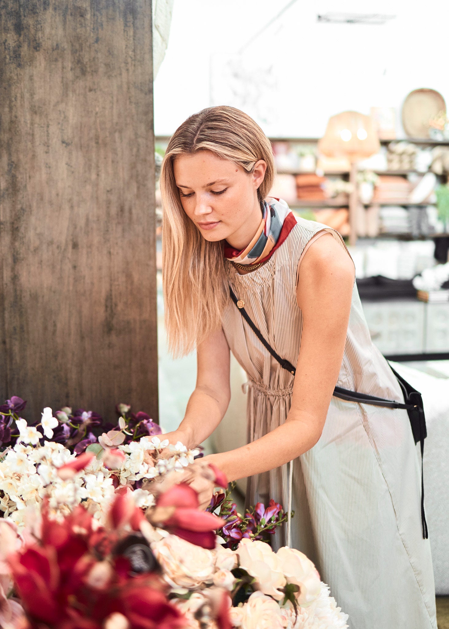 Fable Tank Dress - Ivory / Ink