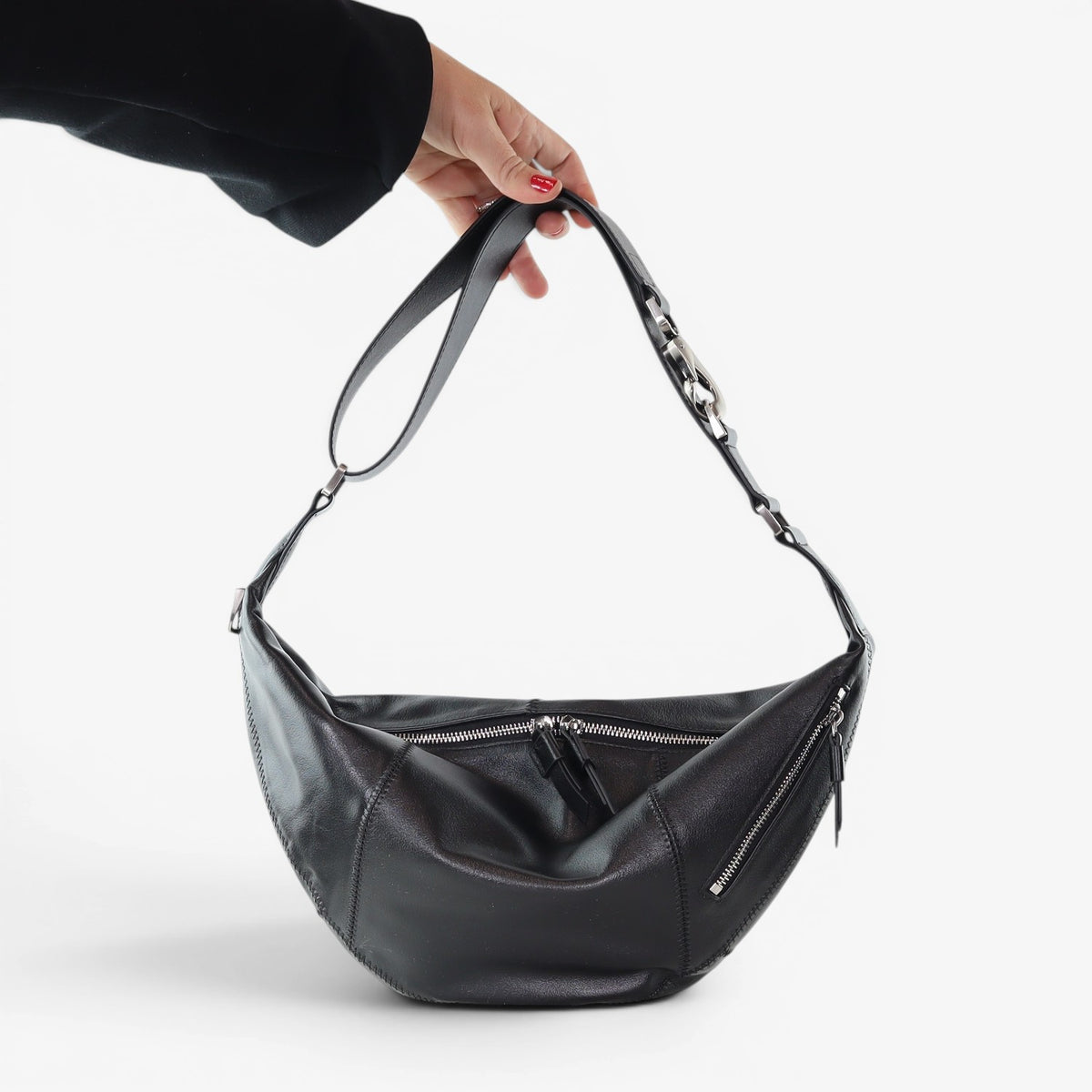 Minx Fortune Kiss Crossbody Bag - Black