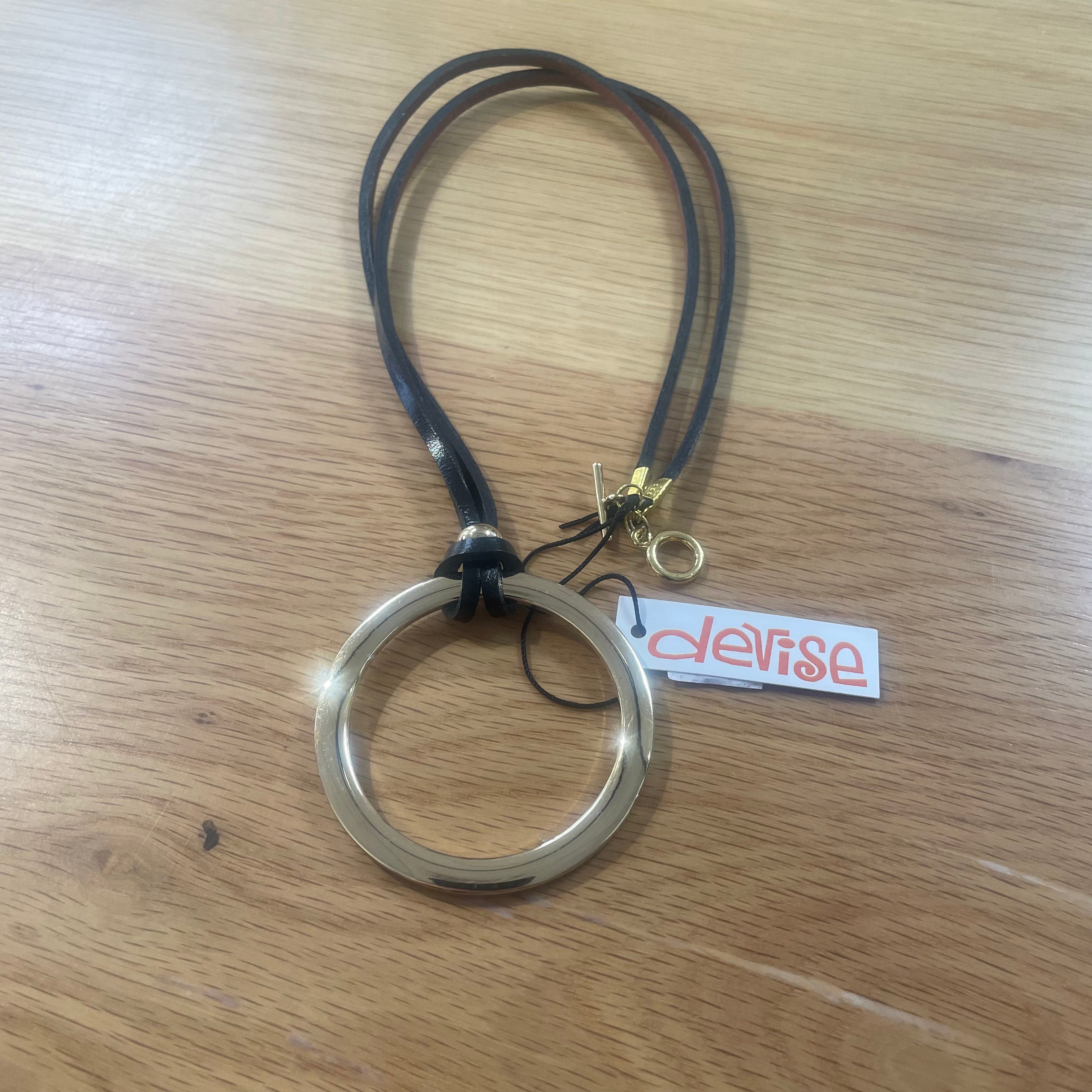 Leather Cord Necklace with Pendant
