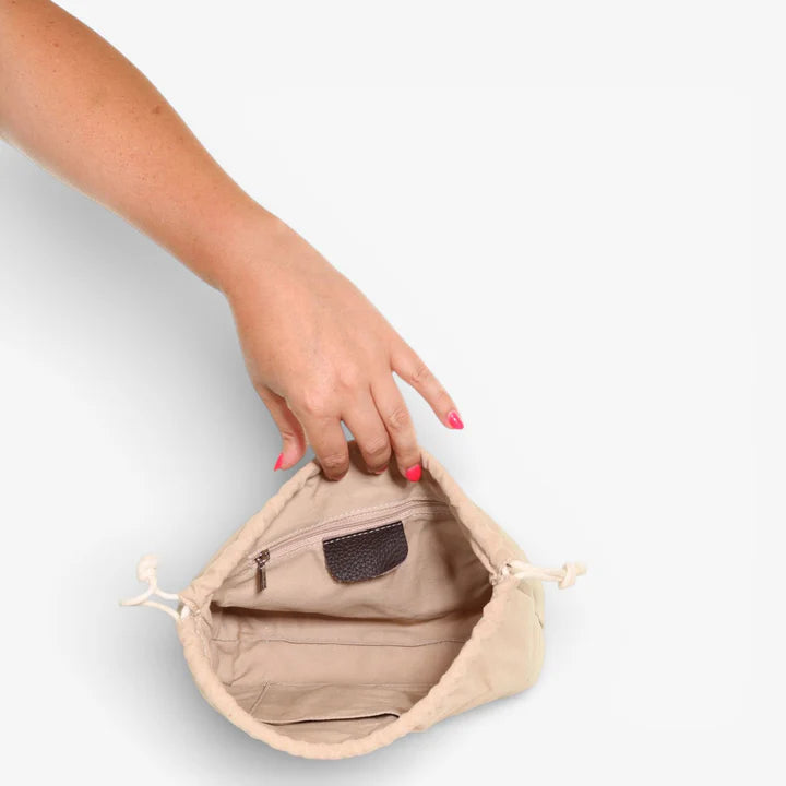 Hip Stitch Shoulder Bag - Cafe Milled