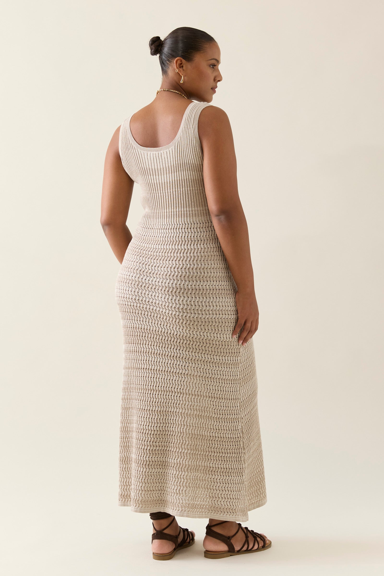 Ida Knit Tank Dress - Canvas